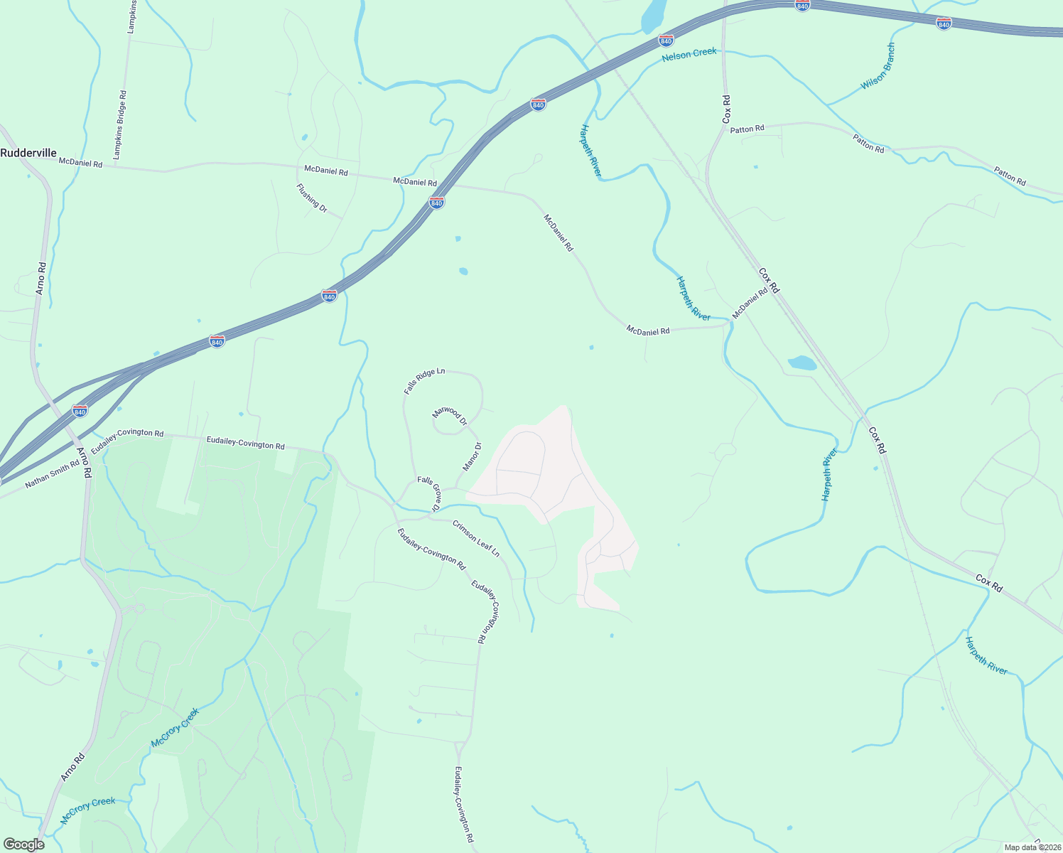 map of restaurants, bars, coffee shops, grocery stores, and more near 6773 Pleasant Gate Lane in College Grove