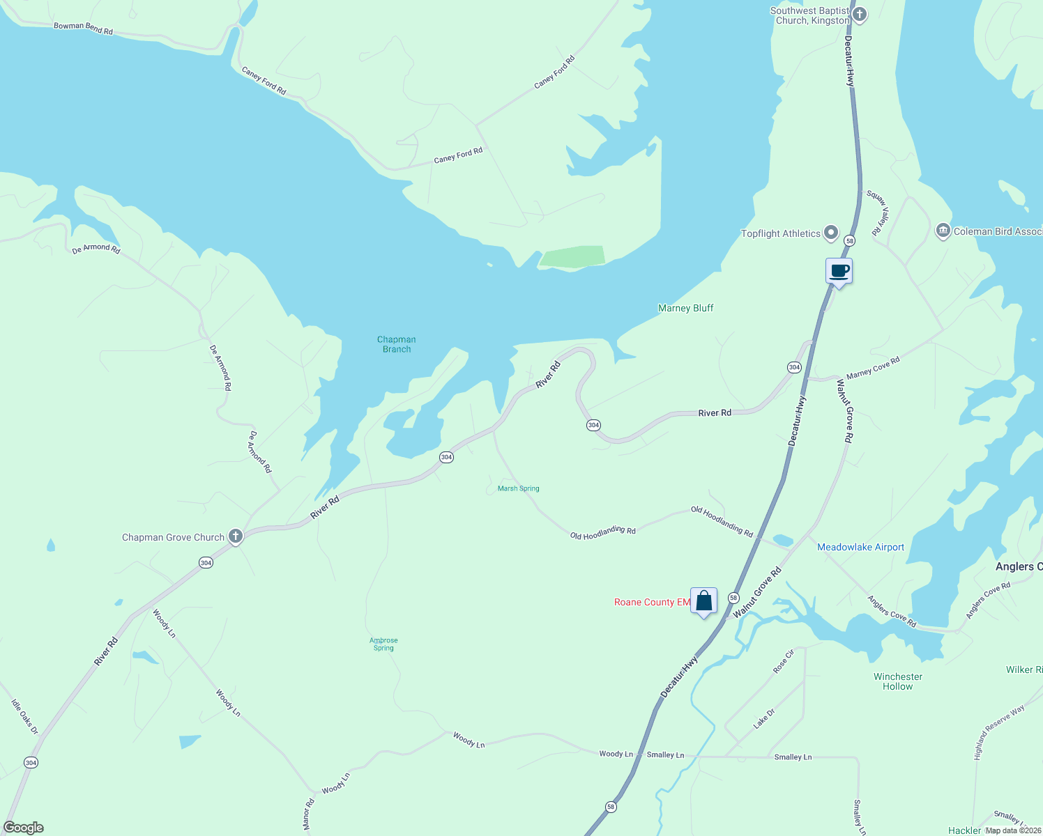 map of restaurants, bars, coffee shops, grocery stores, and more near 475 River Rd in Kingston