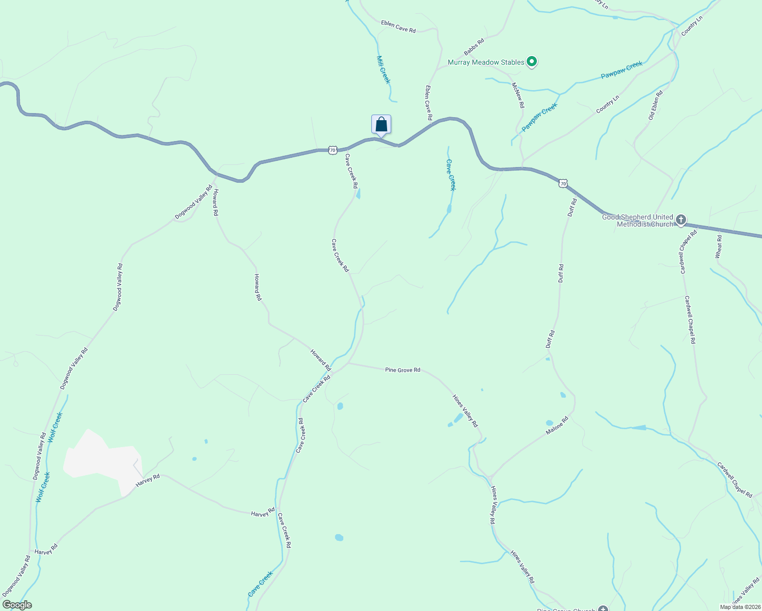 map of restaurants, bars, coffee shops, grocery stores, and more near 279 Cave Creek Rd in Loudon