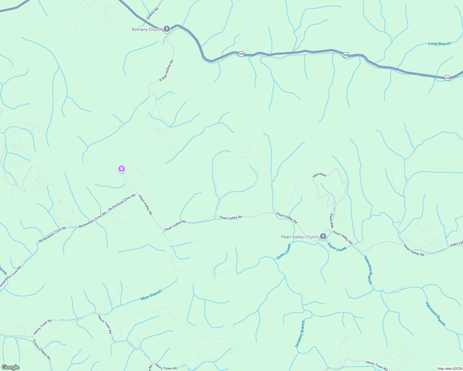 map of restaurants, bars, coffee shops, grocery stores, and more near 1820 Peaceful Way in Sevierville