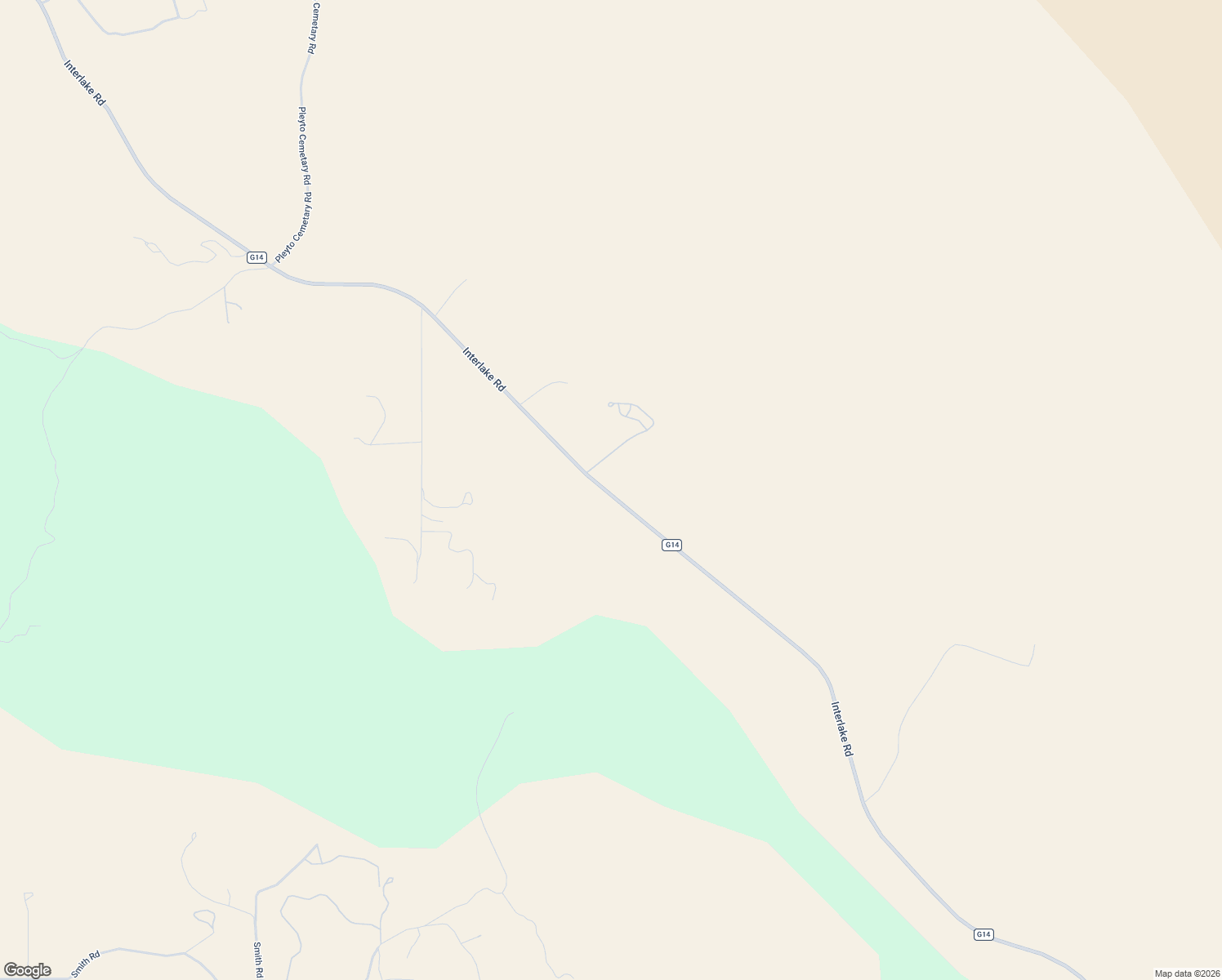 map of restaurants, bars, coffee shops, grocery stores, and more near 76361 Interlake Road in Bradley