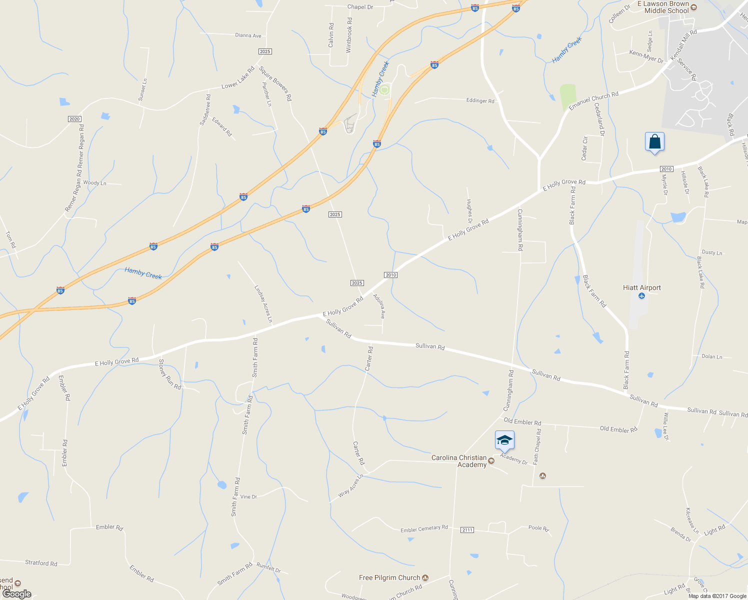 map of restaurants, bars, coffee shops, grocery stores, and more near 5888 East Holly Grove Road in Thomasville