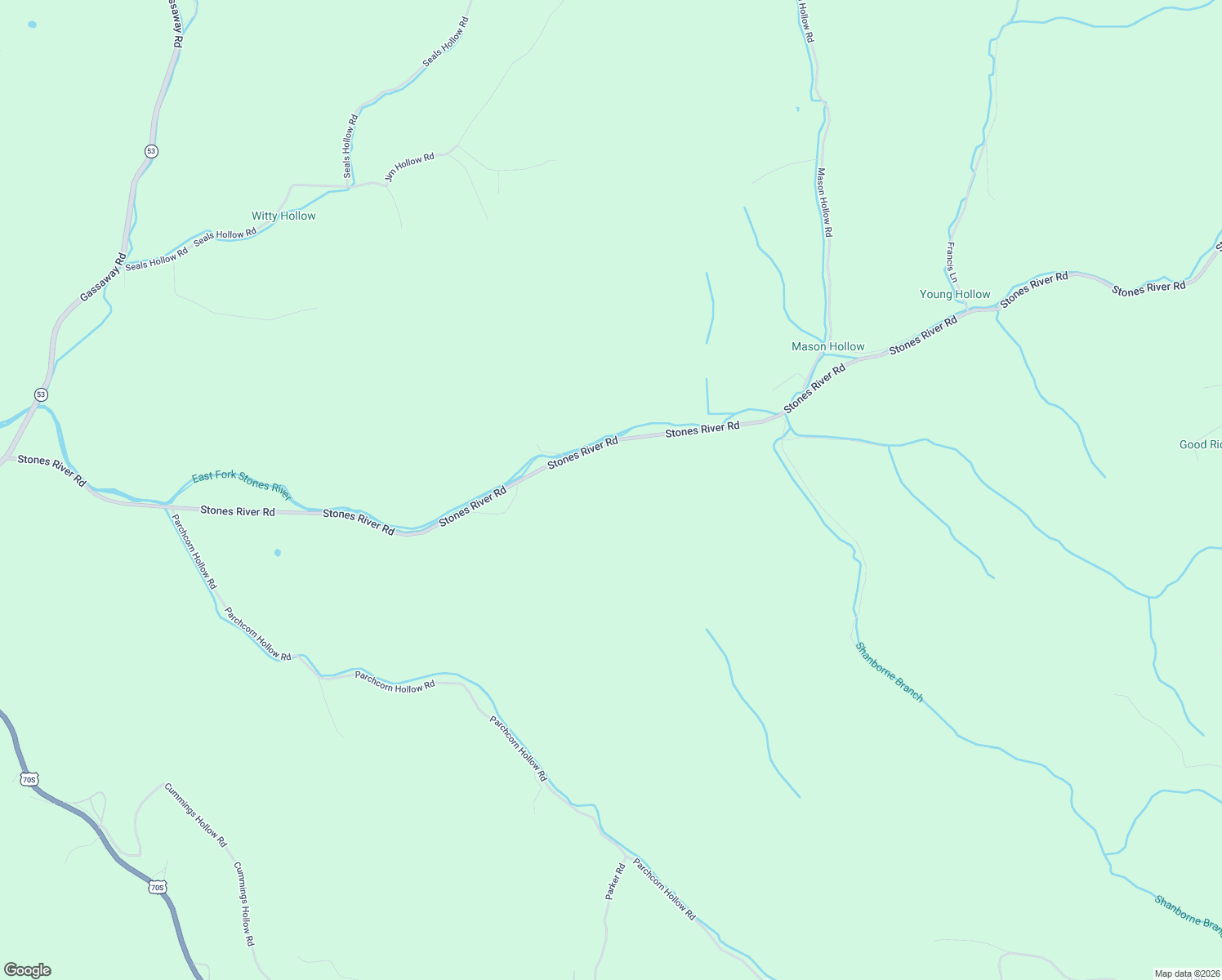 map of restaurants, bars, coffee shops, grocery stores, and more near 1800-2130 Stones River Road in Woodbury