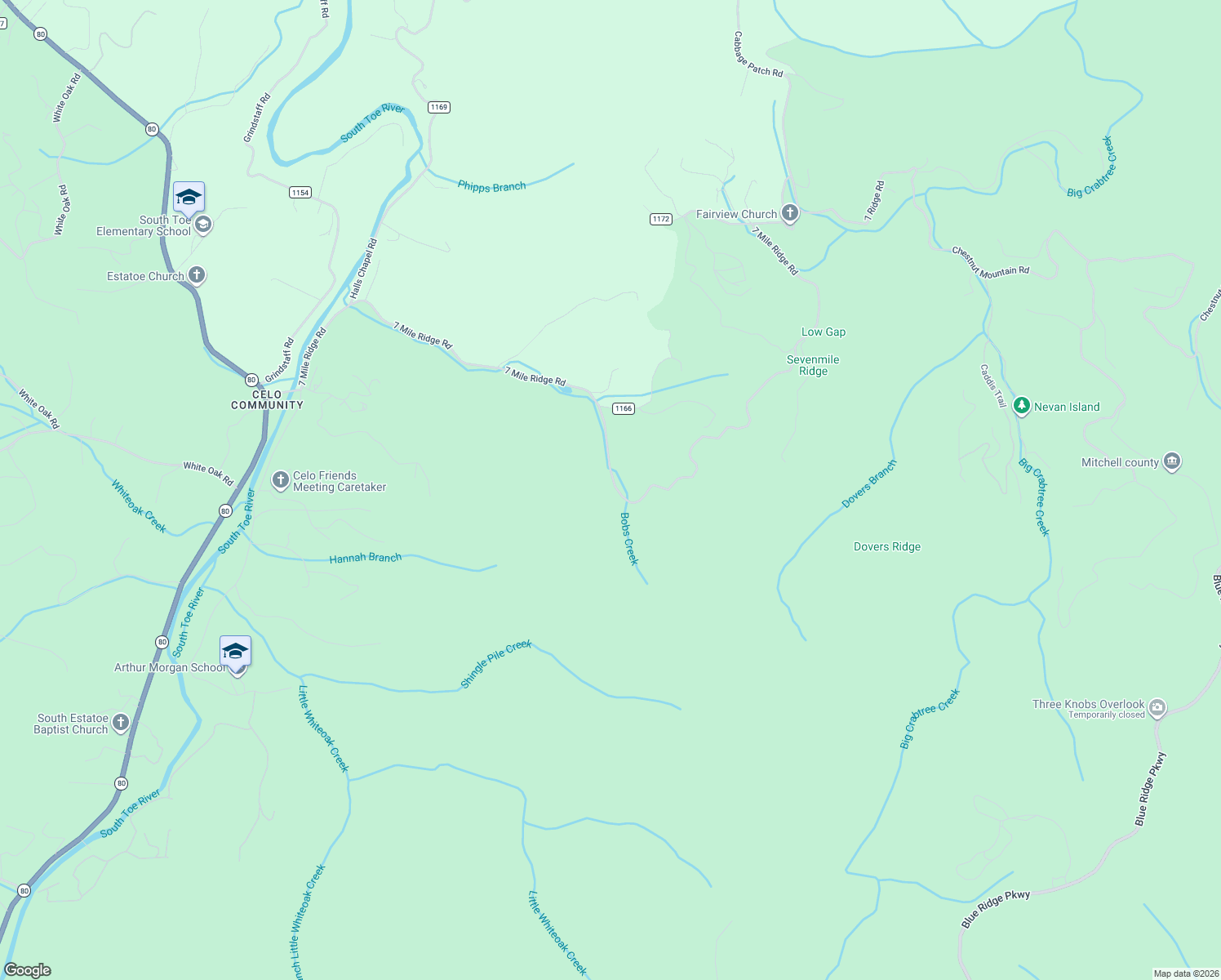 map of restaurants, bars, coffee shops, grocery stores, and more near 1524 7 Mile Ridge Road in Burnsville