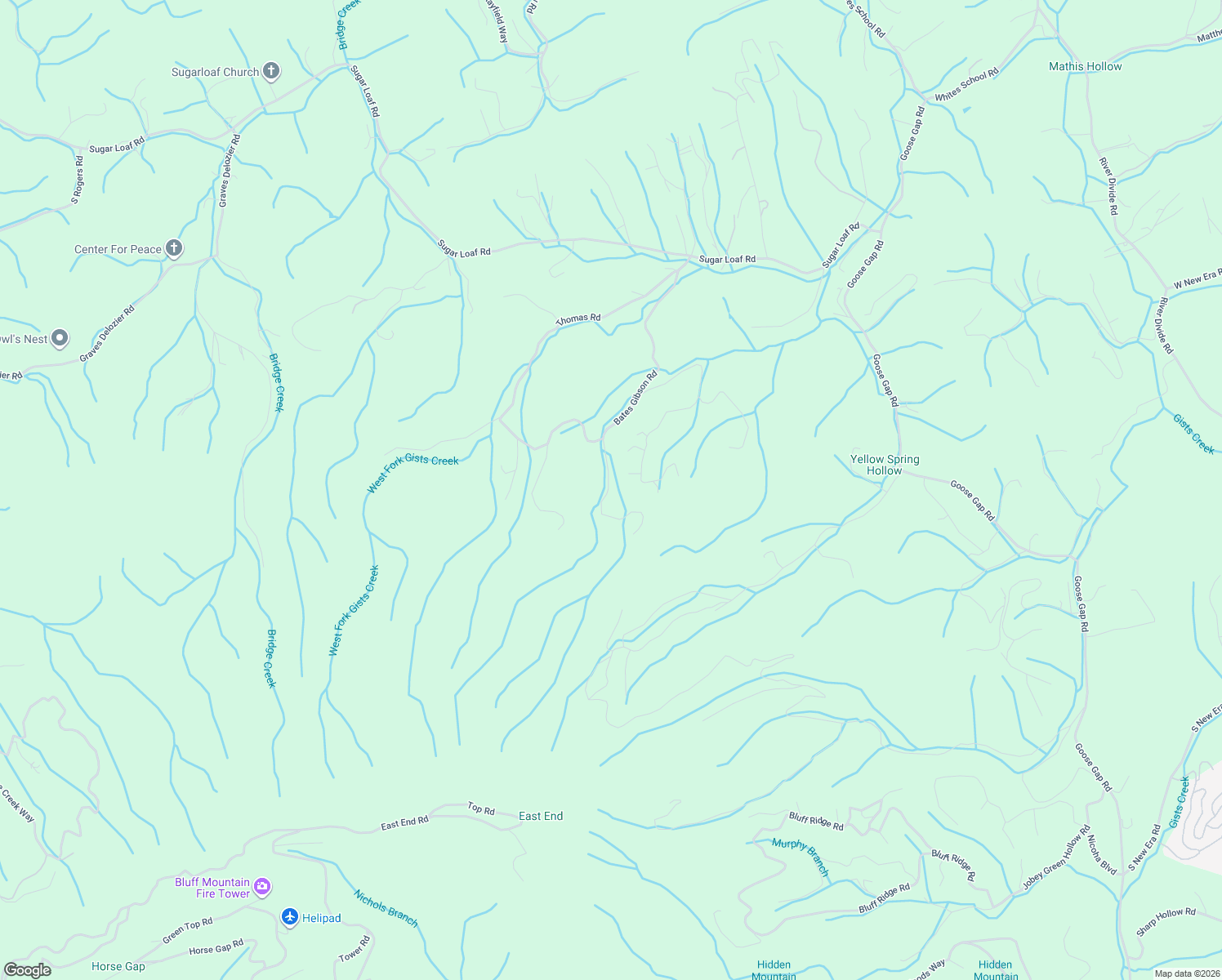 map of restaurants, bars, coffee shops, grocery stores, and more near 829 Bates Gibson Road in Pigeon Forge