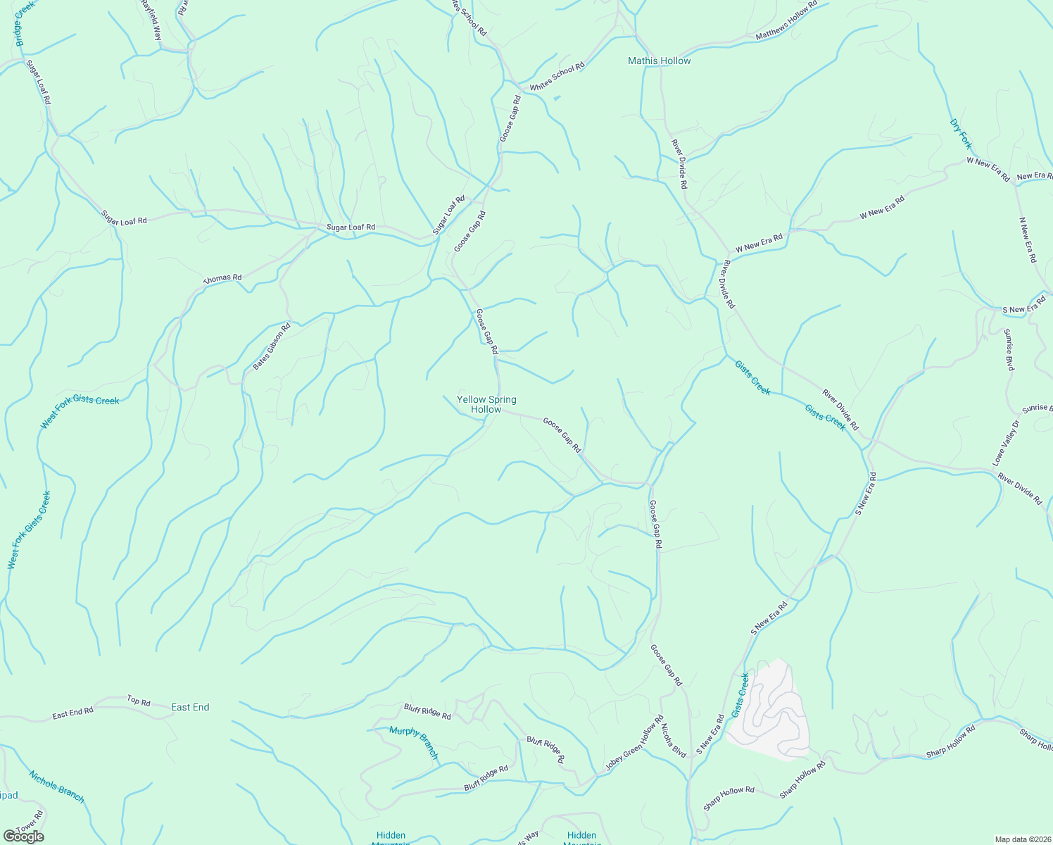 map of restaurants, bars, coffee shops, grocery stores, and more near 1222 Goose Gap Road in Sevierville