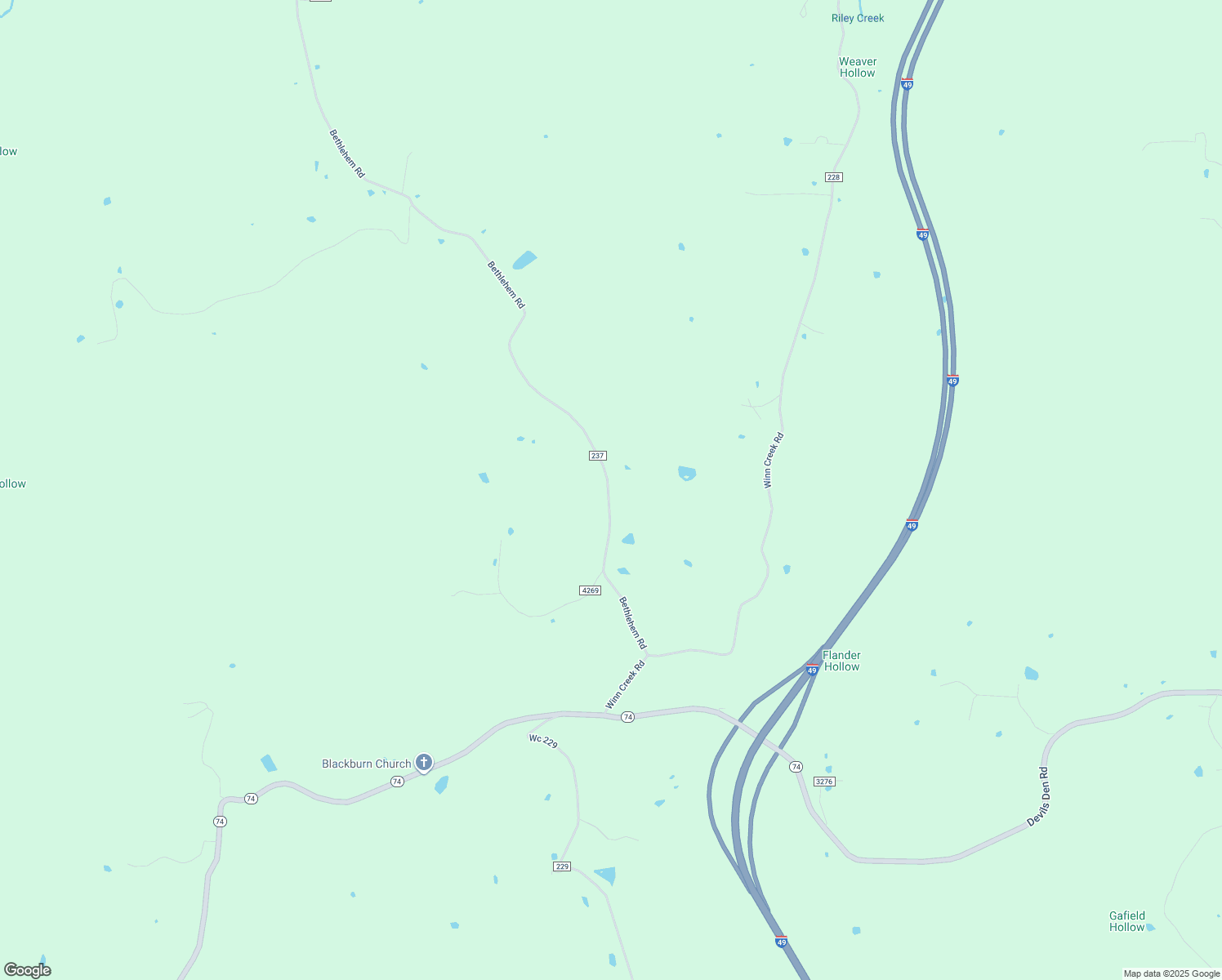 map of restaurants, bars, coffee shops, grocery stores, and more near 18454 Bethlehem Road in Winslow