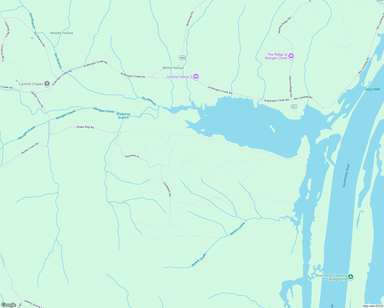 map of restaurants, bars, coffee shops, grocery stores, and more near 65-299 Redbud Ridge Rd N in Sugar Tree