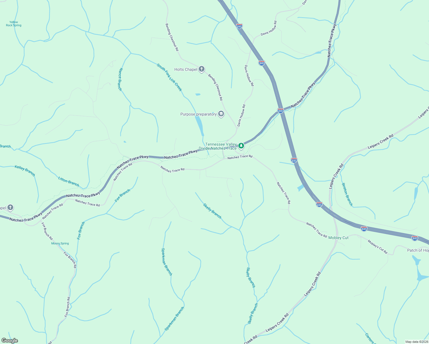 map of restaurants, bars, coffee shops, grocery stores, and more near 5715 Natchez Trace Road in Franklin
