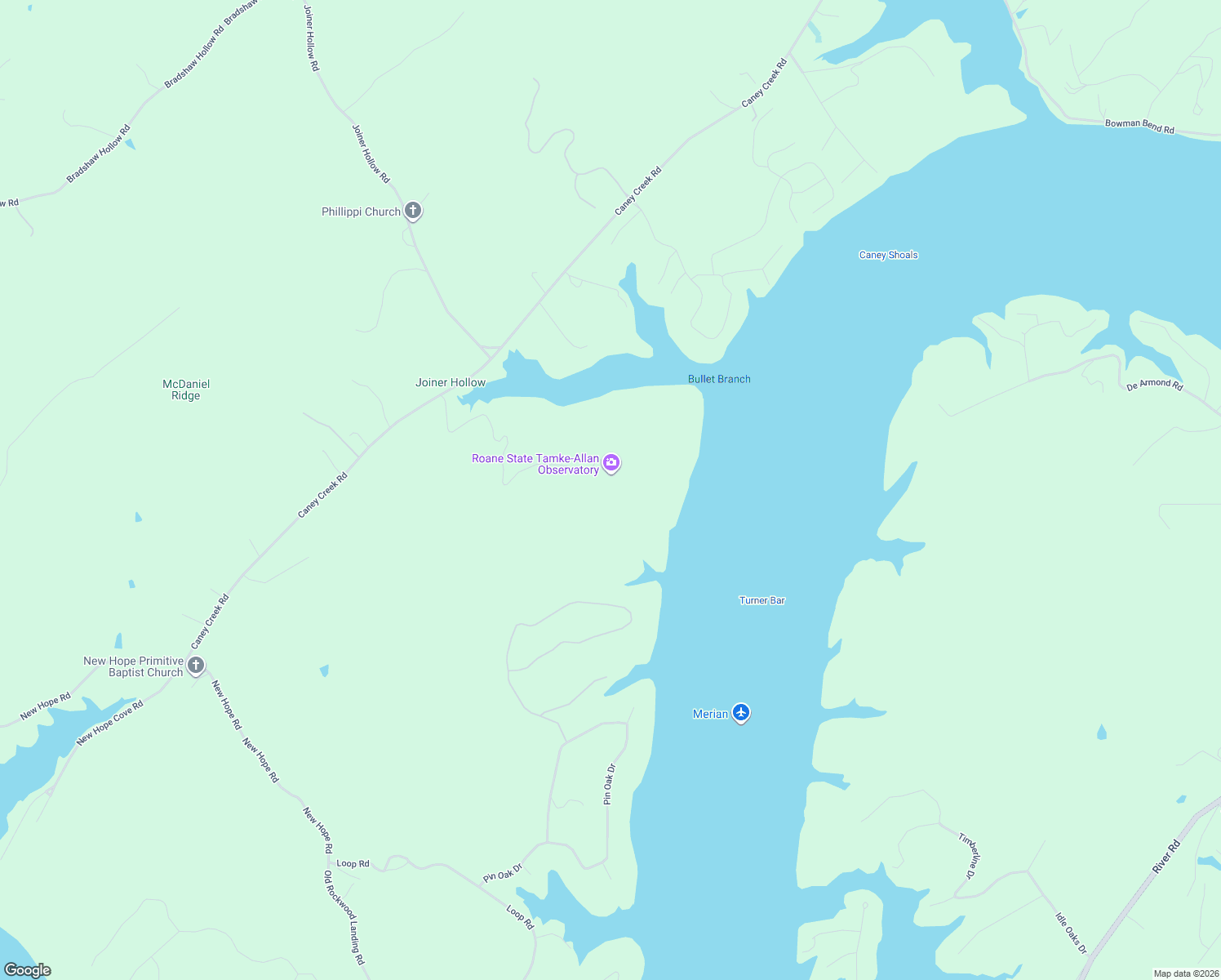 map of restaurants, bars, coffee shops, grocery stores, and more near Unnamed Road in Rockwood