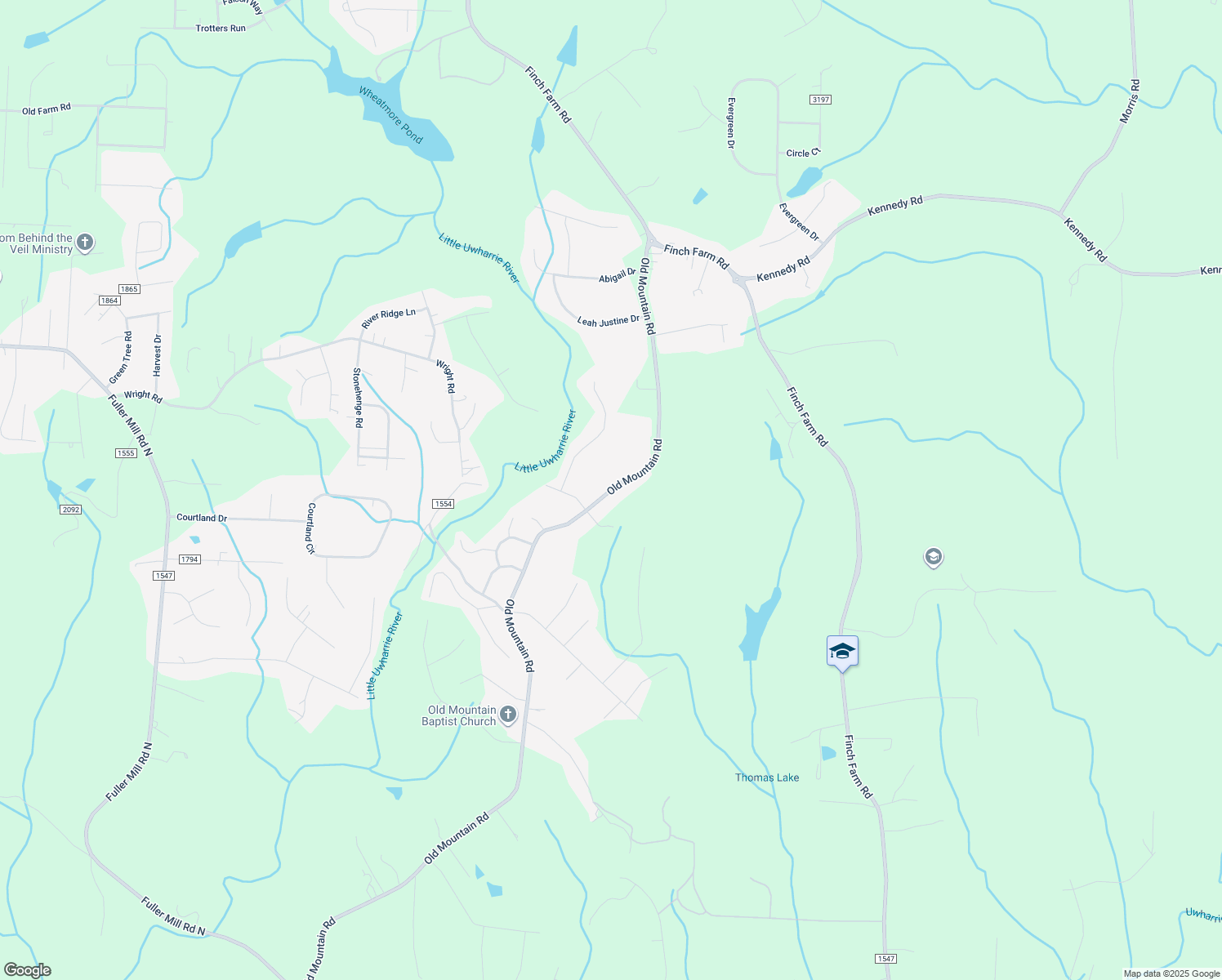 map of restaurants, bars, coffee shops, grocery stores, and more near 3243 Old Mountain Road in Trinity