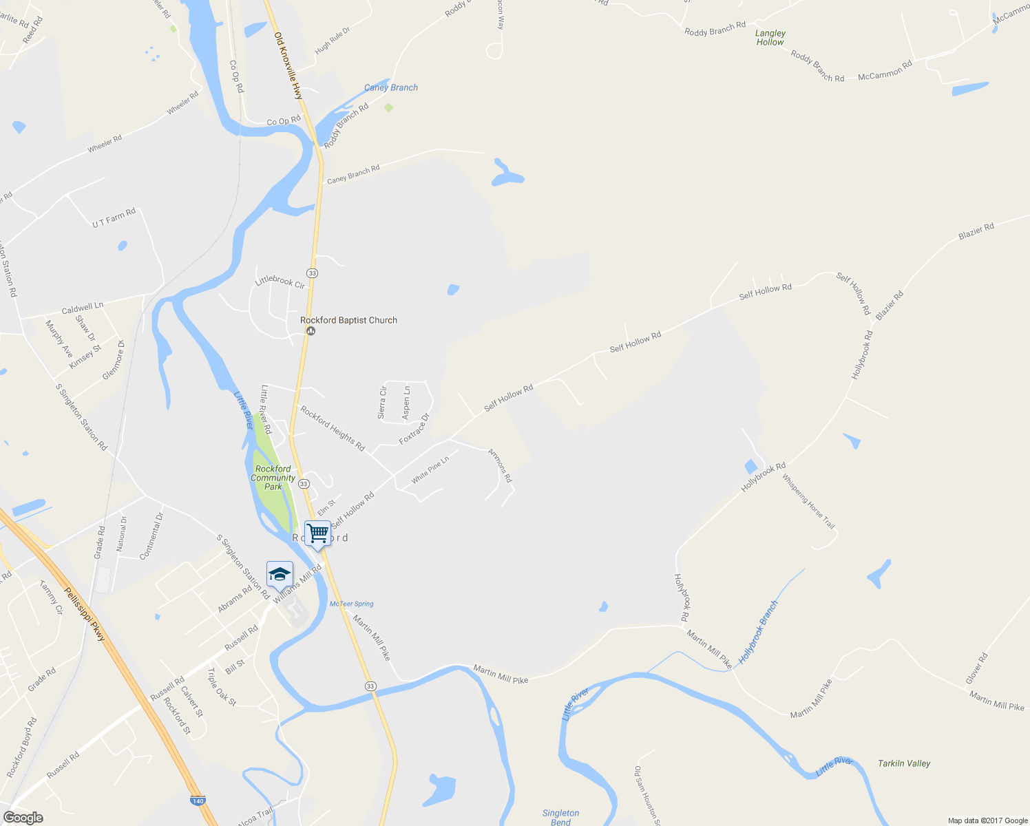 map of restaurants, bars, coffee shops, grocery stores, and more near 326 Self Hollow Rd in Rockford