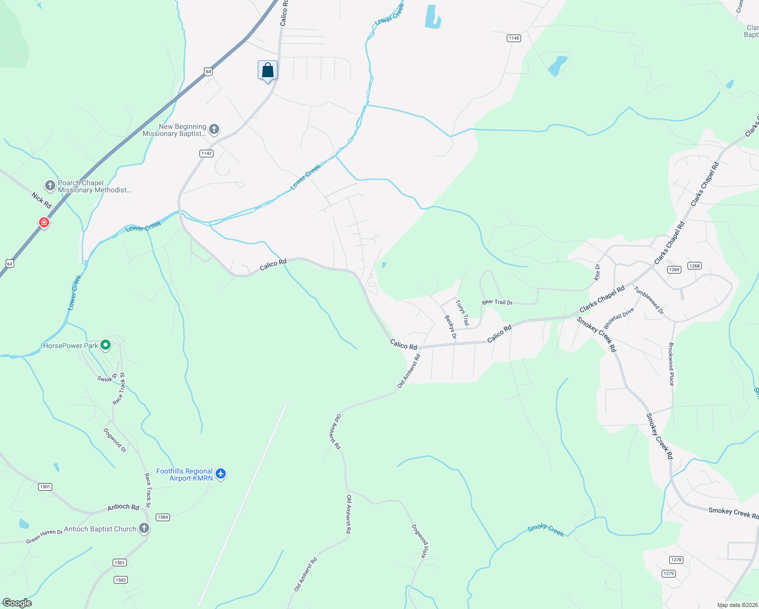 map of restaurants, bars, coffee shops, grocery stores, and more near 18 Bee Mountain Ridge Road in Lenoir