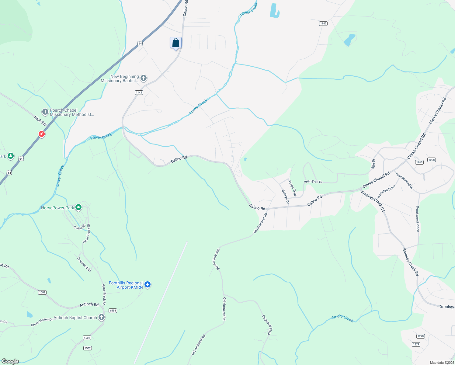 map of restaurants, bars, coffee shops, grocery stores, and more near 18 Bee Mountain Ridge Road in Lenoir