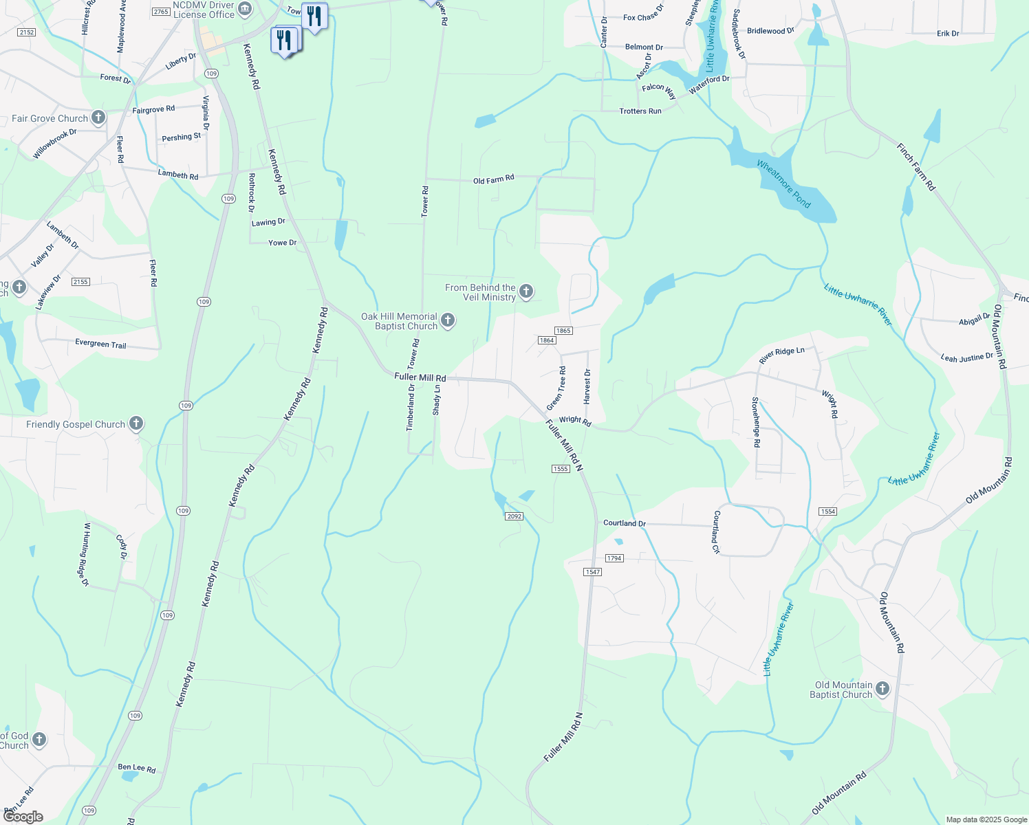 map of restaurants, bars, coffee shops, grocery stores, and more near 160 Overlook Drive in Thomasville