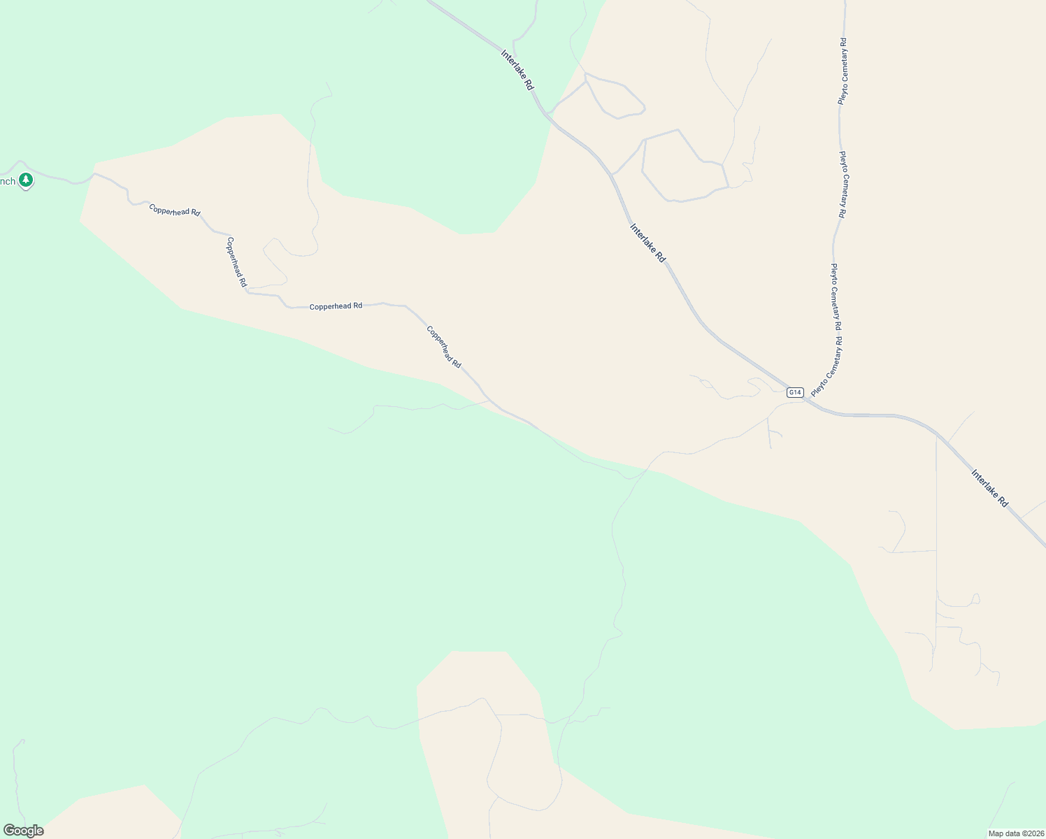 map of restaurants, bars, coffee shops, grocery stores, and more near 74921 Copperhead Road in Bradley