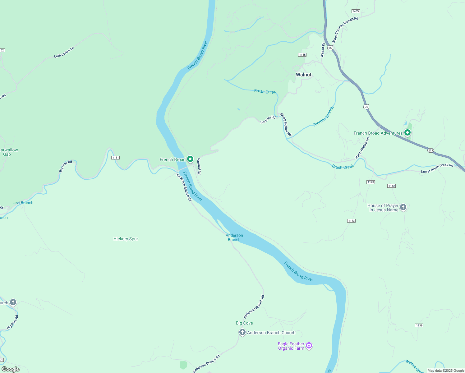 map of restaurants, bars, coffee shops, grocery stores, and more near 227 Blackwell Road in Marshall