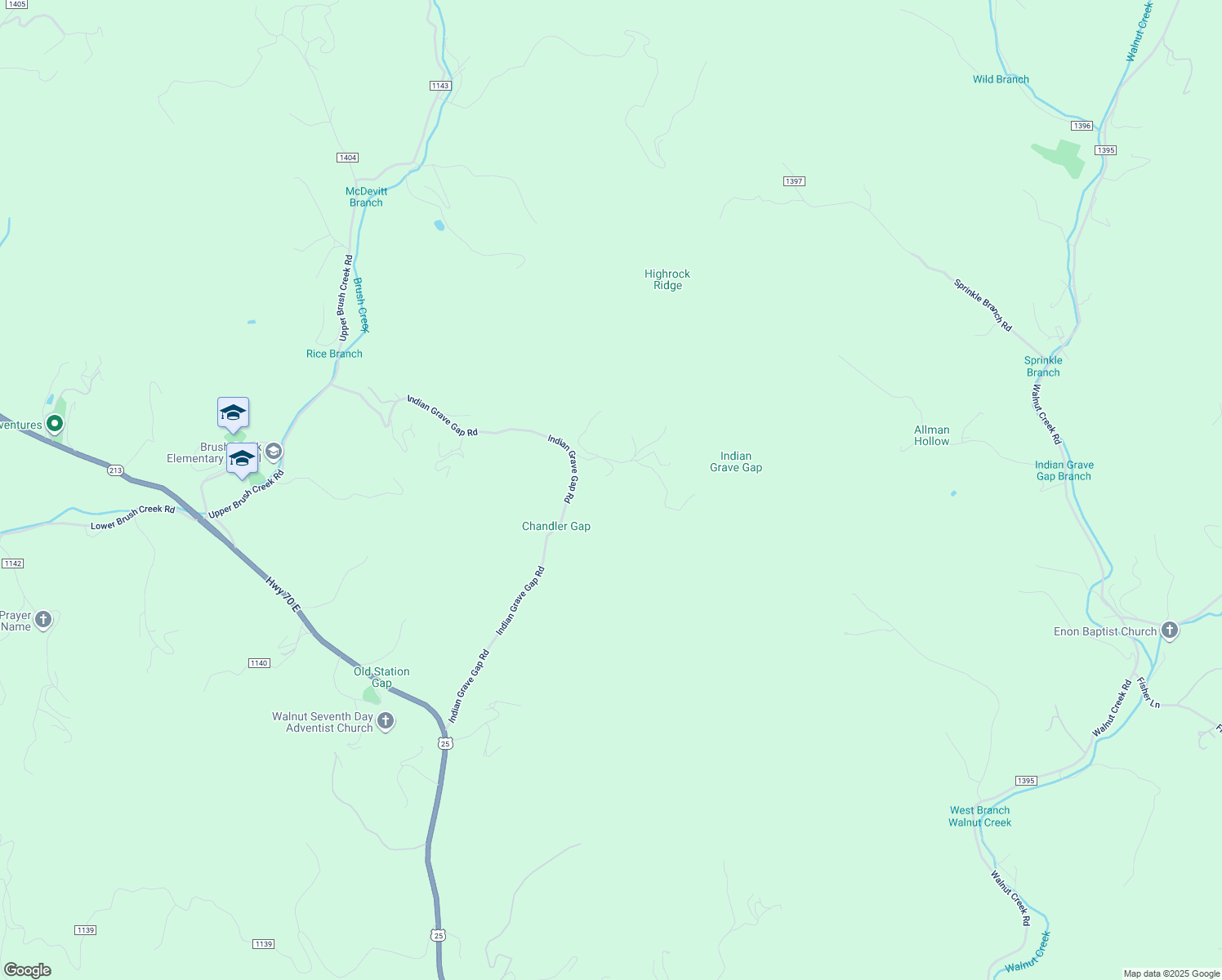 map of restaurants, bars, coffee shops, grocery stores, and more near 894 Indian Grave Gap Road in Marshall
