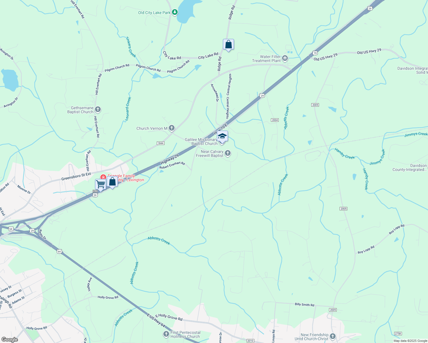 map of restaurants, bars, coffee shops, grocery stores, and more near 496 Lee Smith Road in Lexington