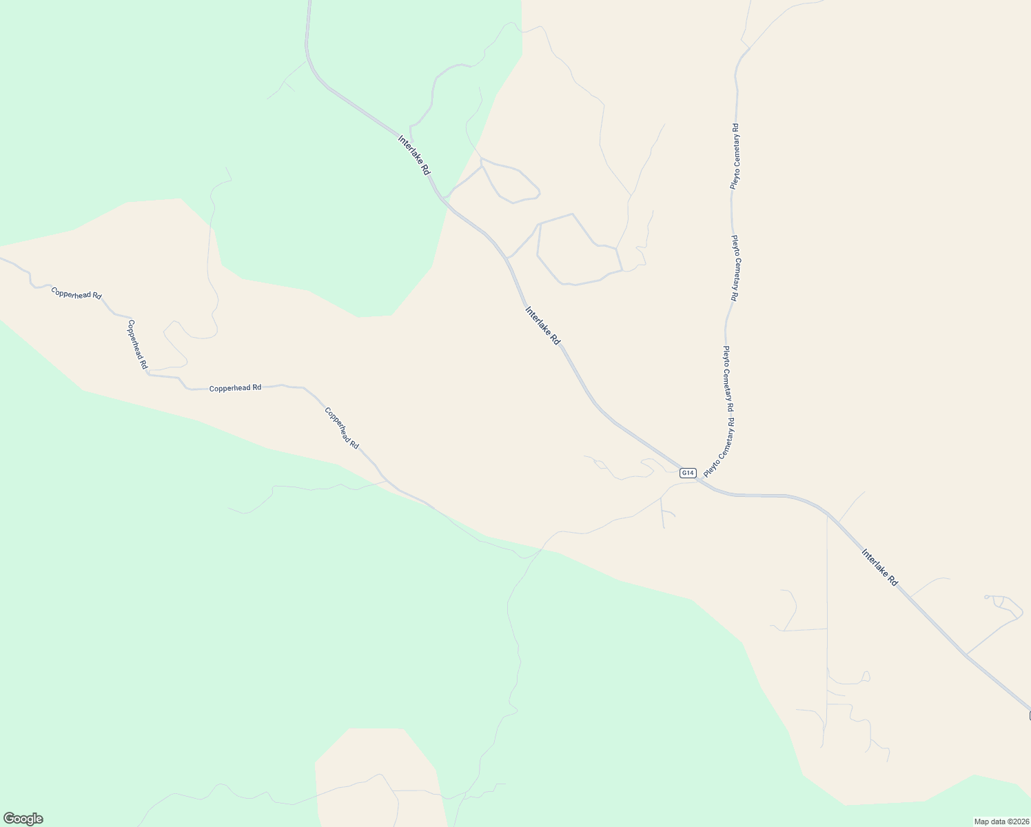 map of restaurants, bars, coffee shops, grocery stores, and more near 74650 Interlake Road in Bradley