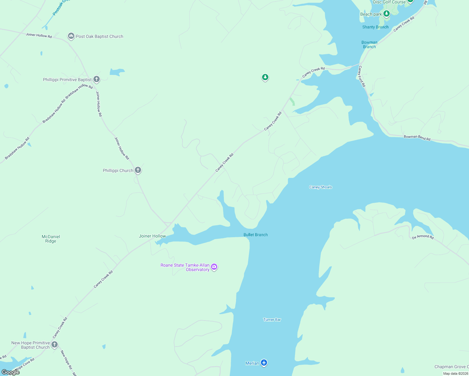 map of restaurants, bars, coffee shops, grocery stores, and more near 214 Serenity Drive in Harriman
