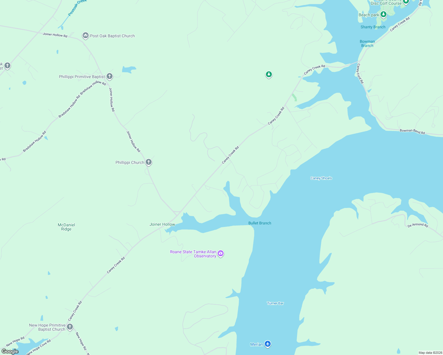 map of restaurants, bars, coffee shops, grocery stores, and more near 410 Sunset Drive in Harriman