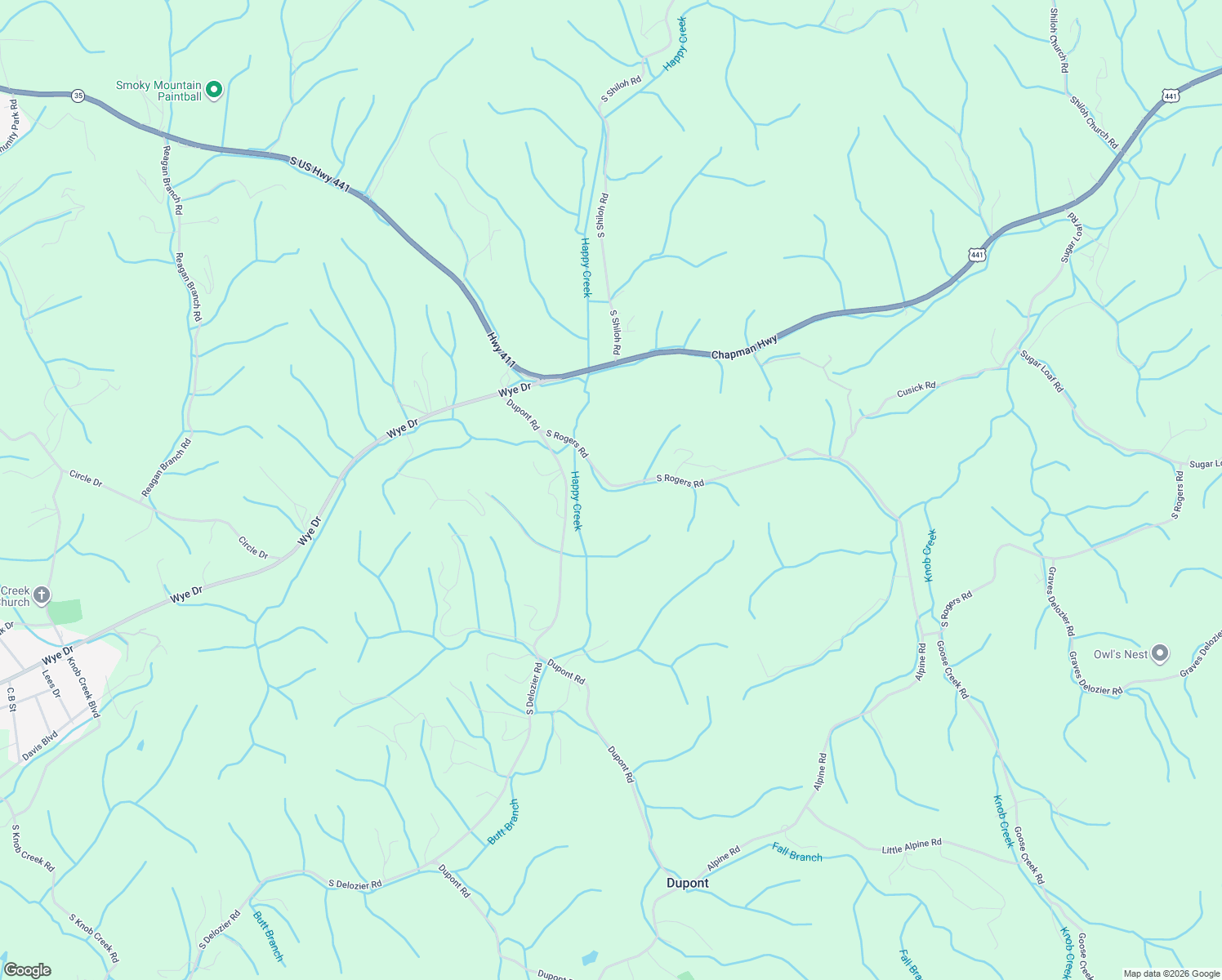 map of restaurants, bars, coffee shops, grocery stores, and more near 215 South Rogers Road in Seymour