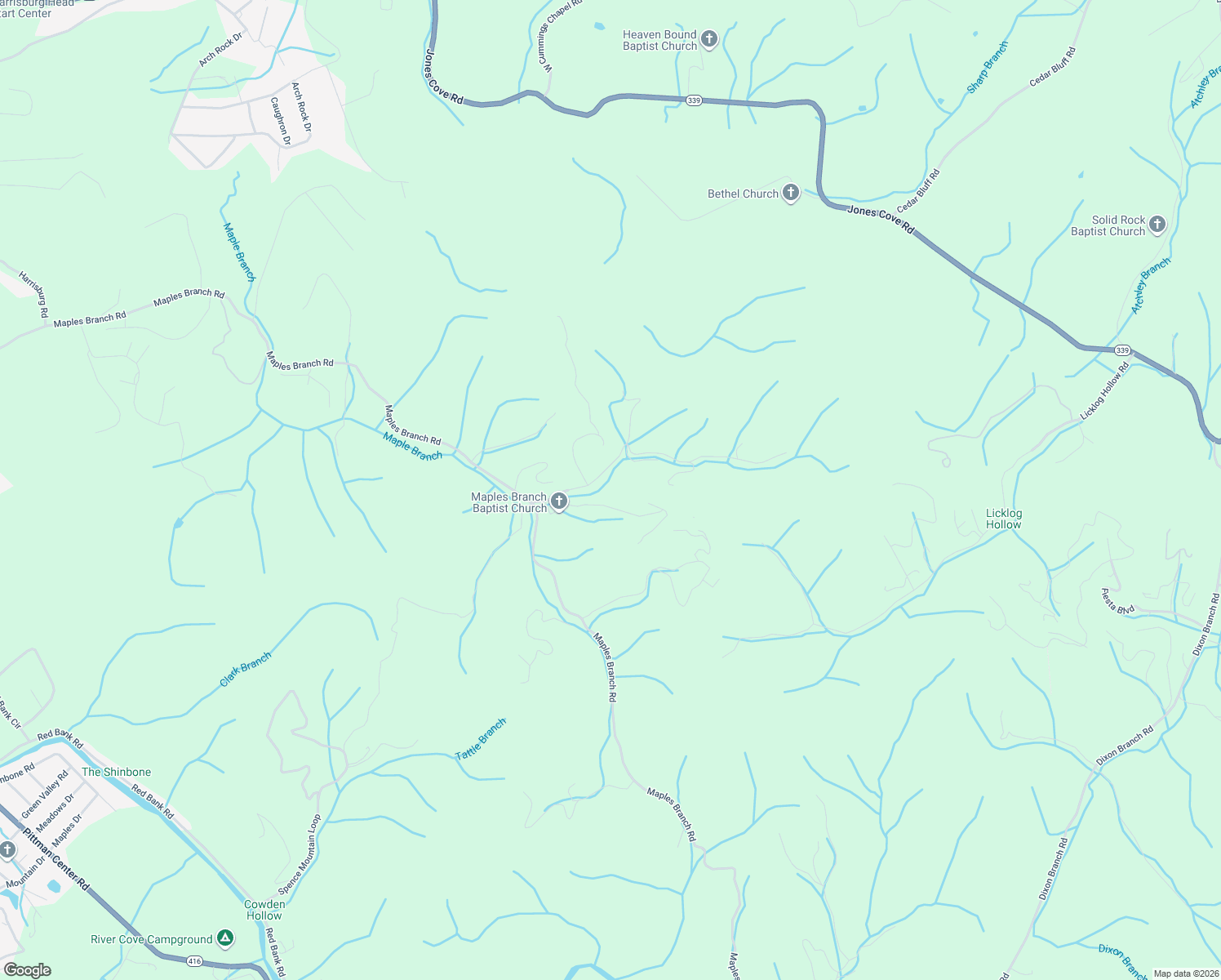 map of restaurants, bars, coffee shops, grocery stores, and more near 1917 Lee Proffitt Way in Sevierville
