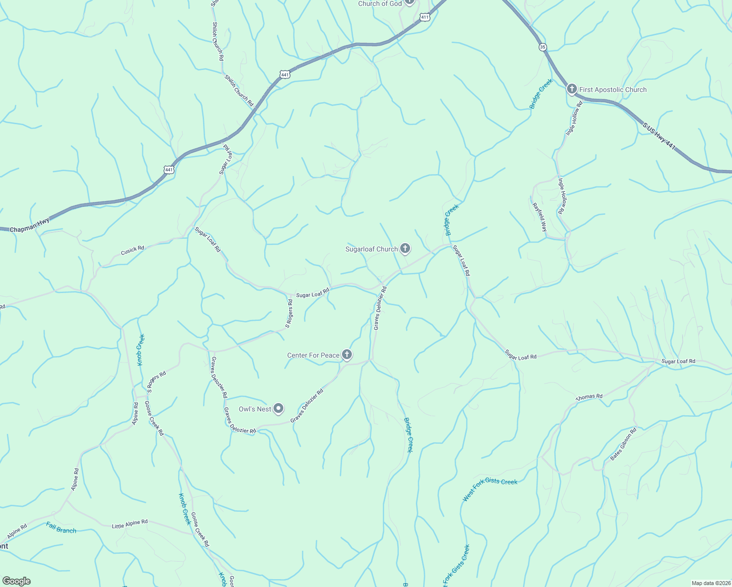 map of restaurants, bars, coffee shops, grocery stores, and more near 565 Sugar Loaf Road in Seymour