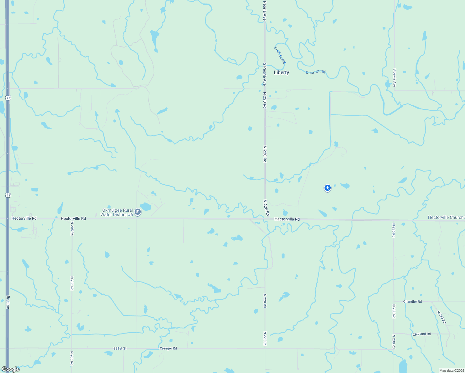 map of restaurants, bars, coffee shops, grocery stores, and more near 11599 Hectorville Road in Mounds
