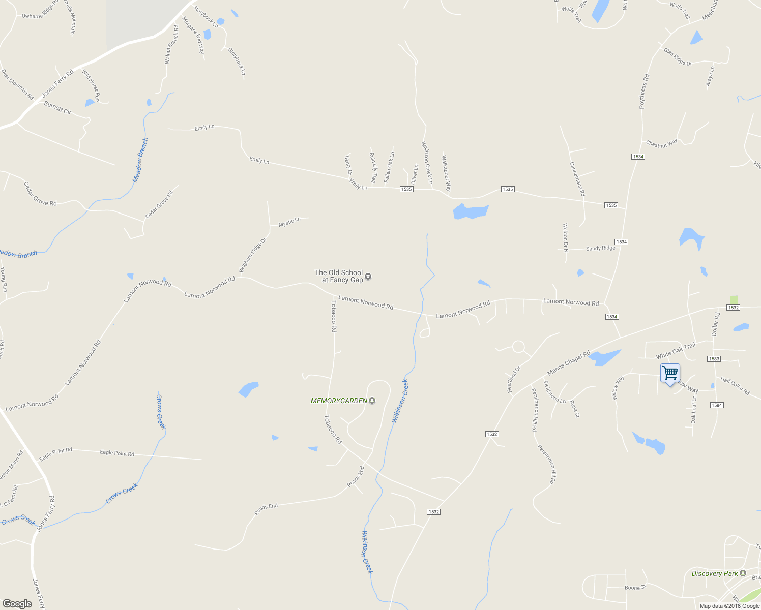 map of restaurants, bars, coffee shops, grocery stores, and more near 2091 Lamont Norwood Road in Pittsboro