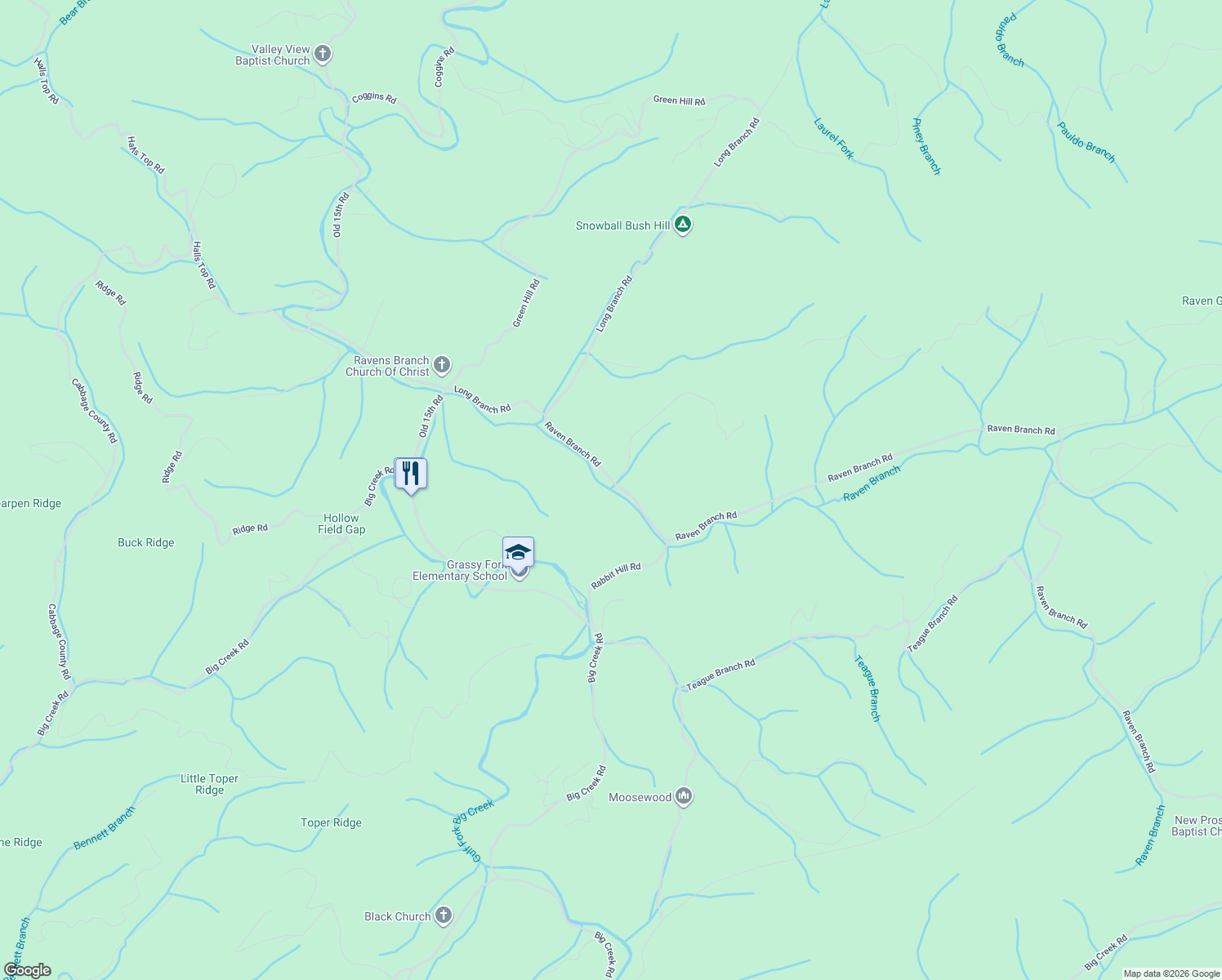 map of restaurants, bars, coffee shops, grocery stores, and more near 4400-4598 Raven Branch Road in Del Rio