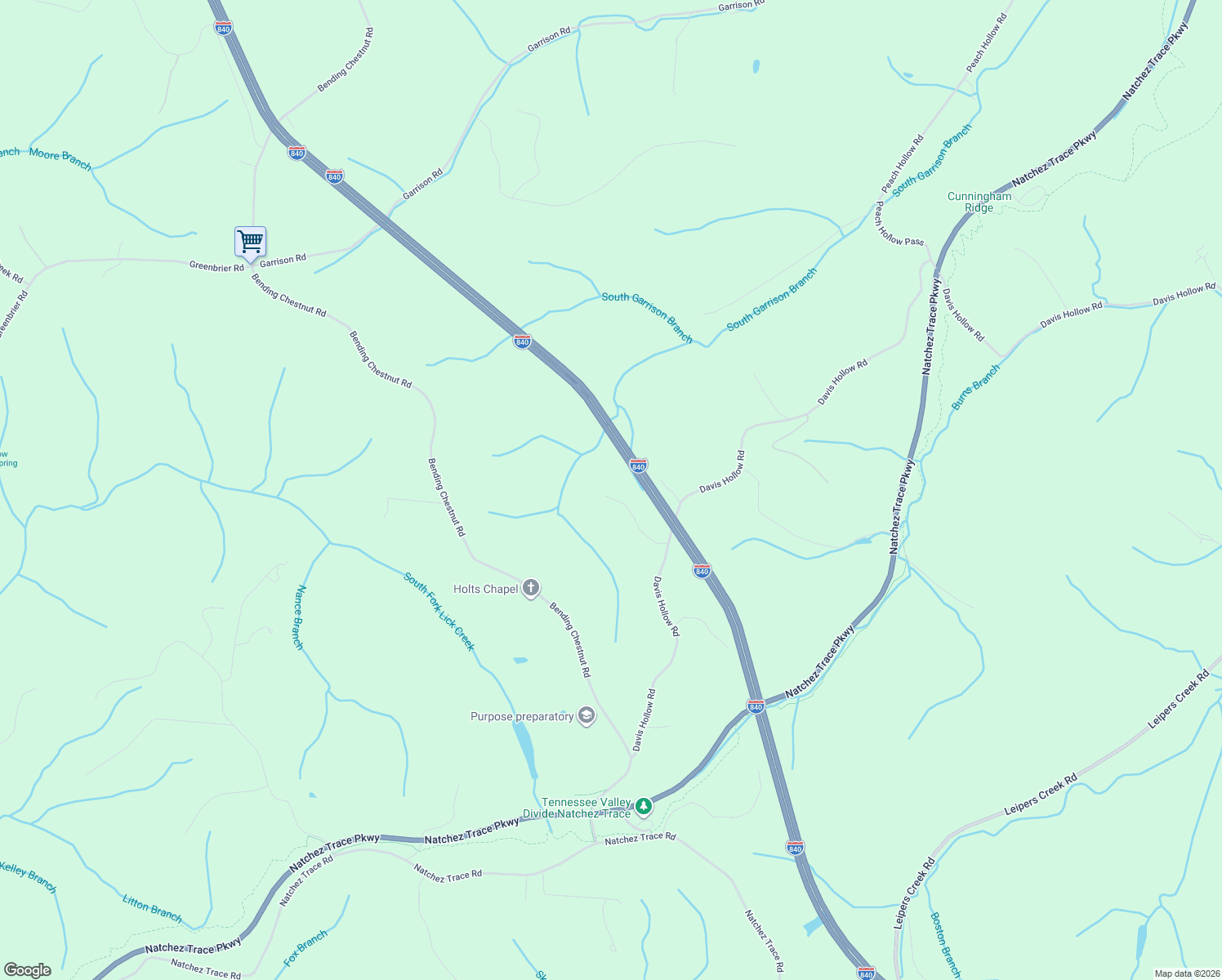 map of restaurants, bars, coffee shops, grocery stores, and more near 5921 Beard Road in Franklin