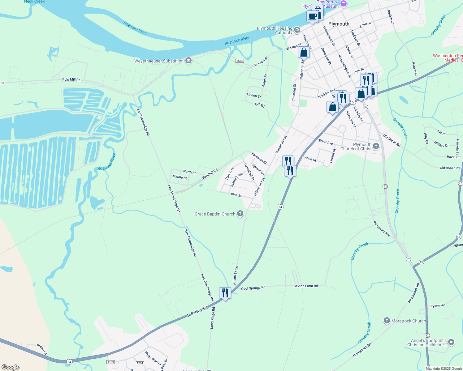 map of restaurants, bars, coffee shops, grocery stores, and more near 301 Oakford Avenue in Plymouth