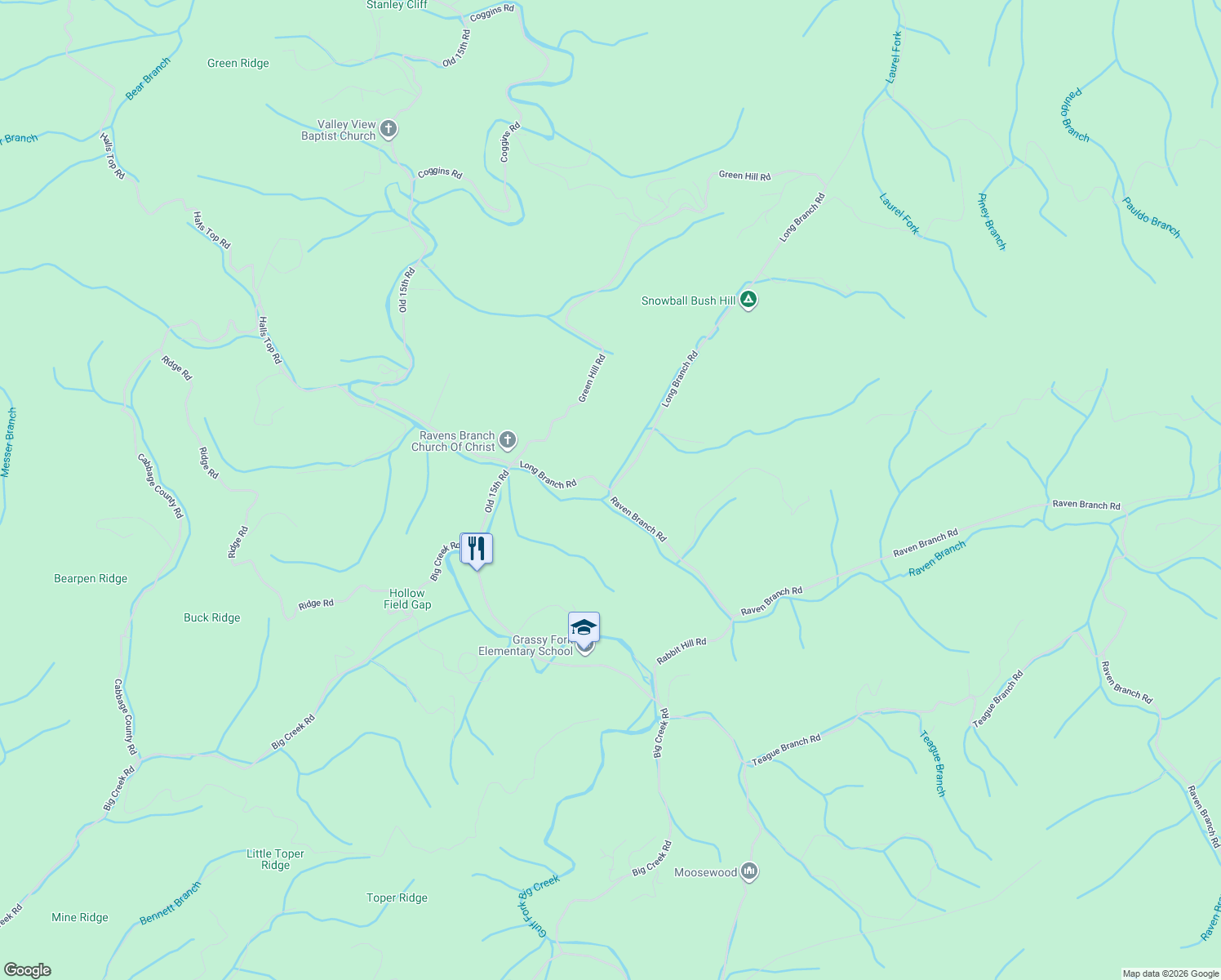 map of restaurants, bars, coffee shops, grocery stores, and more near 4400 Raven Branch Road in Del Rio