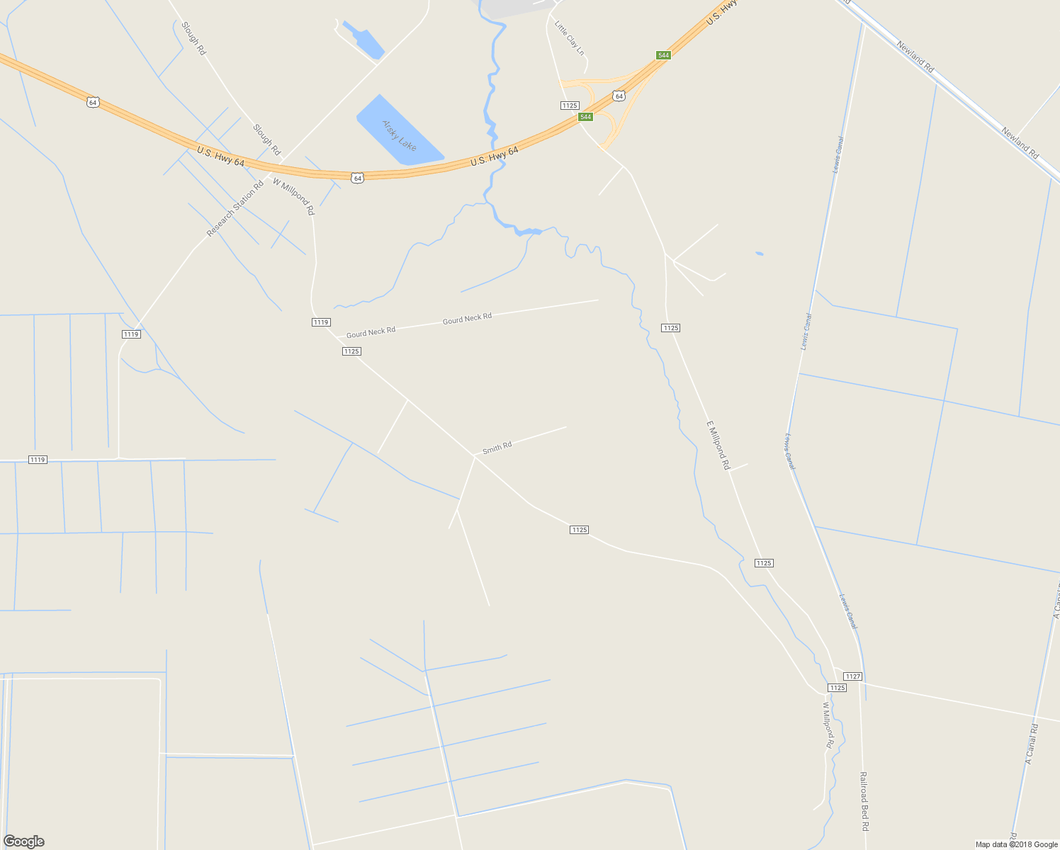 map of restaurants, bars, coffee shops, grocery stores, and more near 225 Smith Road in Roper