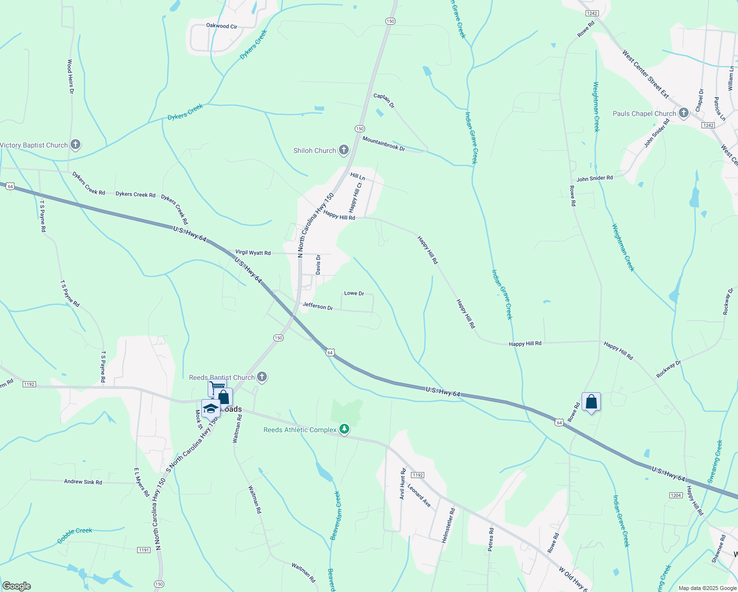 map of restaurants, bars, coffee shops, grocery stores, and more near 350 Lowe Drive in Lexington