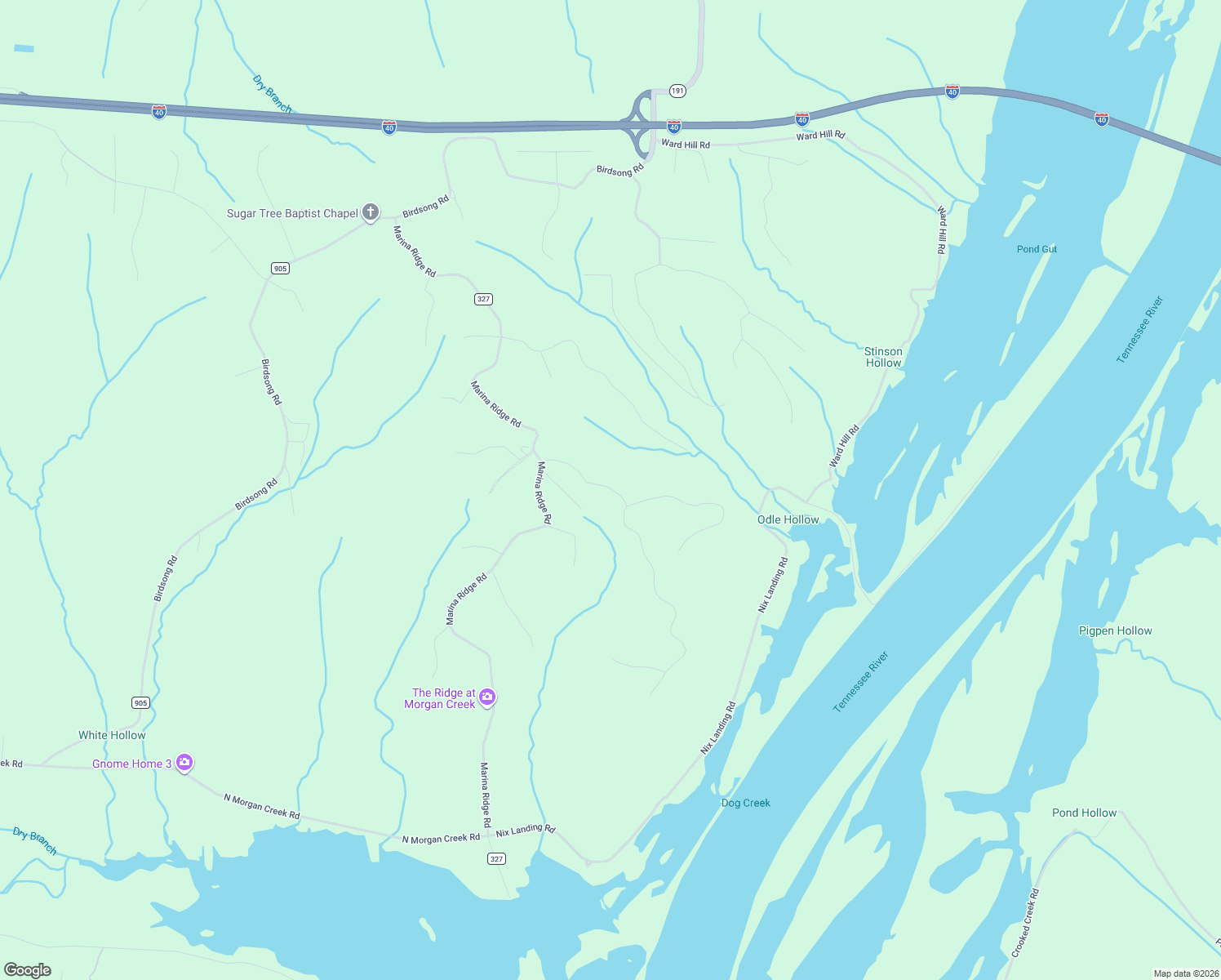 map of restaurants, bars, coffee shops, grocery stores, and more near 1-299 Riverview Rd in Holladay