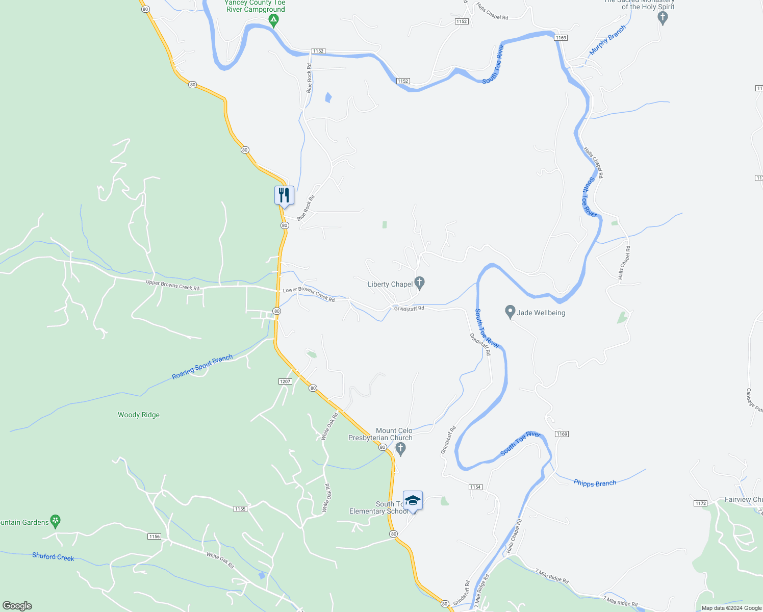 map of restaurants, bars, coffee shops, grocery stores, and more near 485 Lower Browns Creek Road in Burnsville