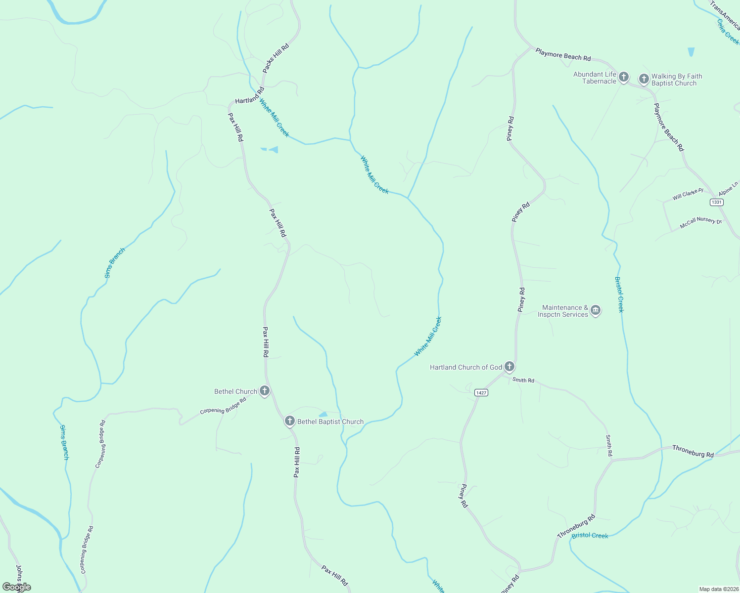 map of restaurants, bars, coffee shops, grocery stores, and more near 1525 Jim McCall Road in Morganton