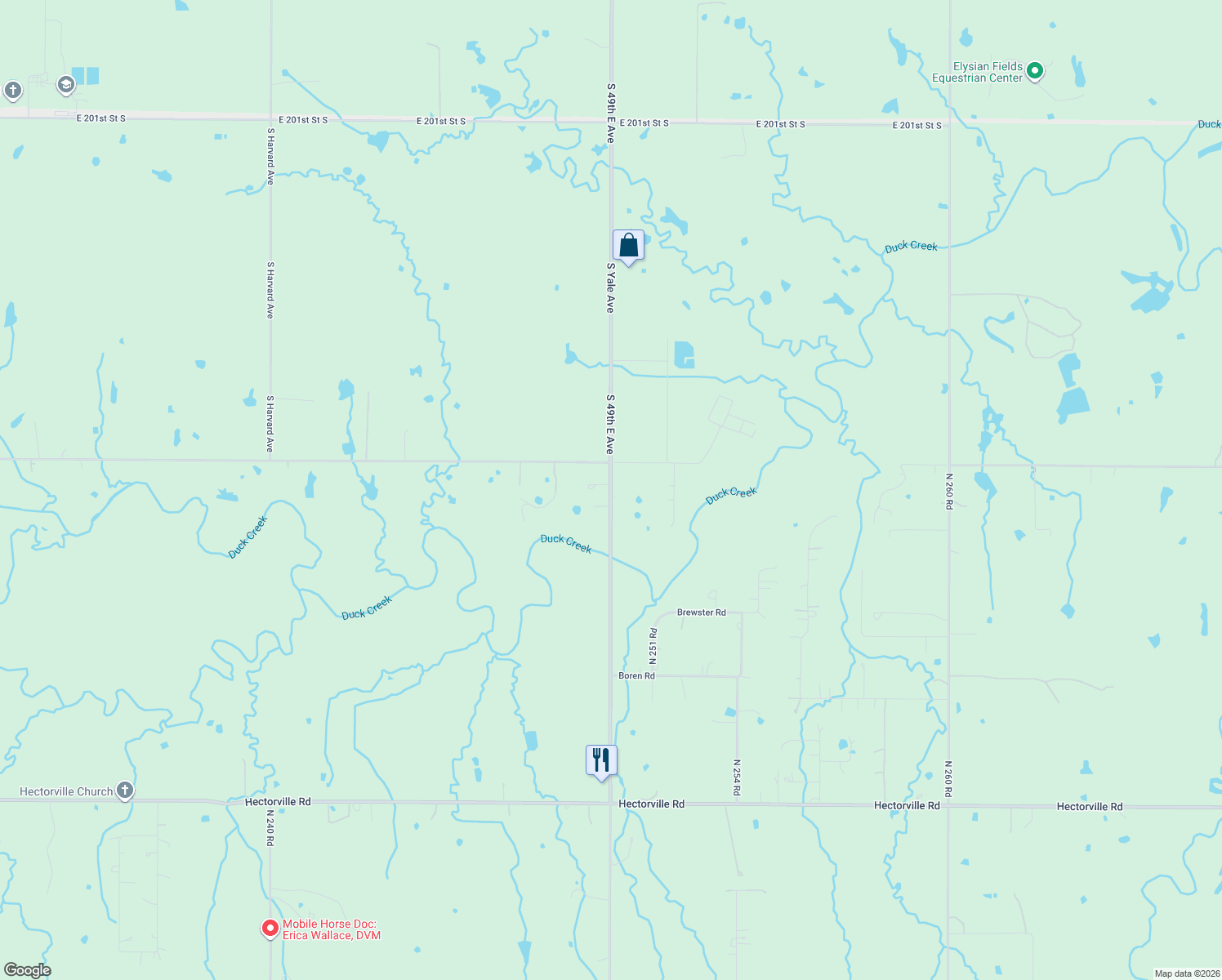 map of restaurants, bars, coffee shops, grocery stores, and more near 1533 North 250 Road in Mounds