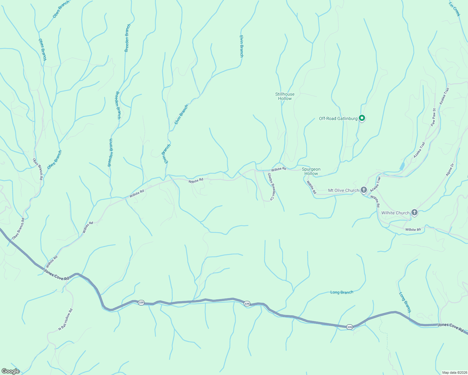 map of restaurants, bars, coffee shops, grocery stores, and more near 3370 Wilhite Road in Sevierville