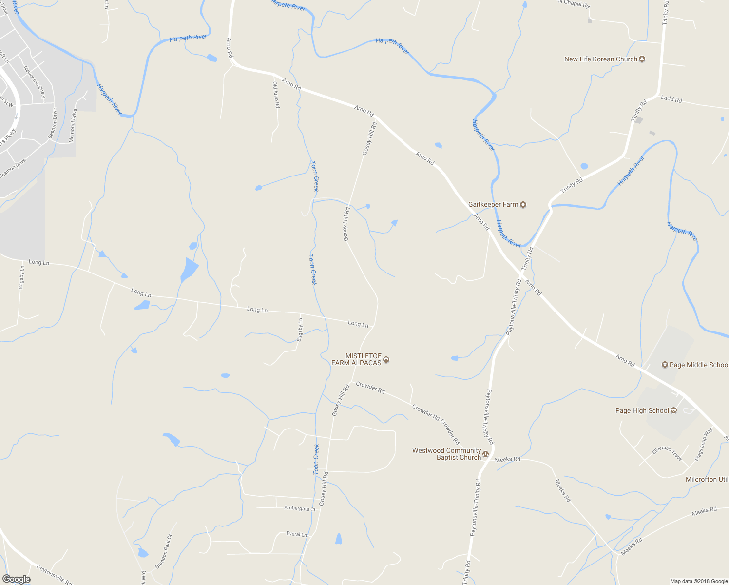 map of restaurants, bars, coffee shops, grocery stores, and more near 4275 Gosey Hill Road in Franklin