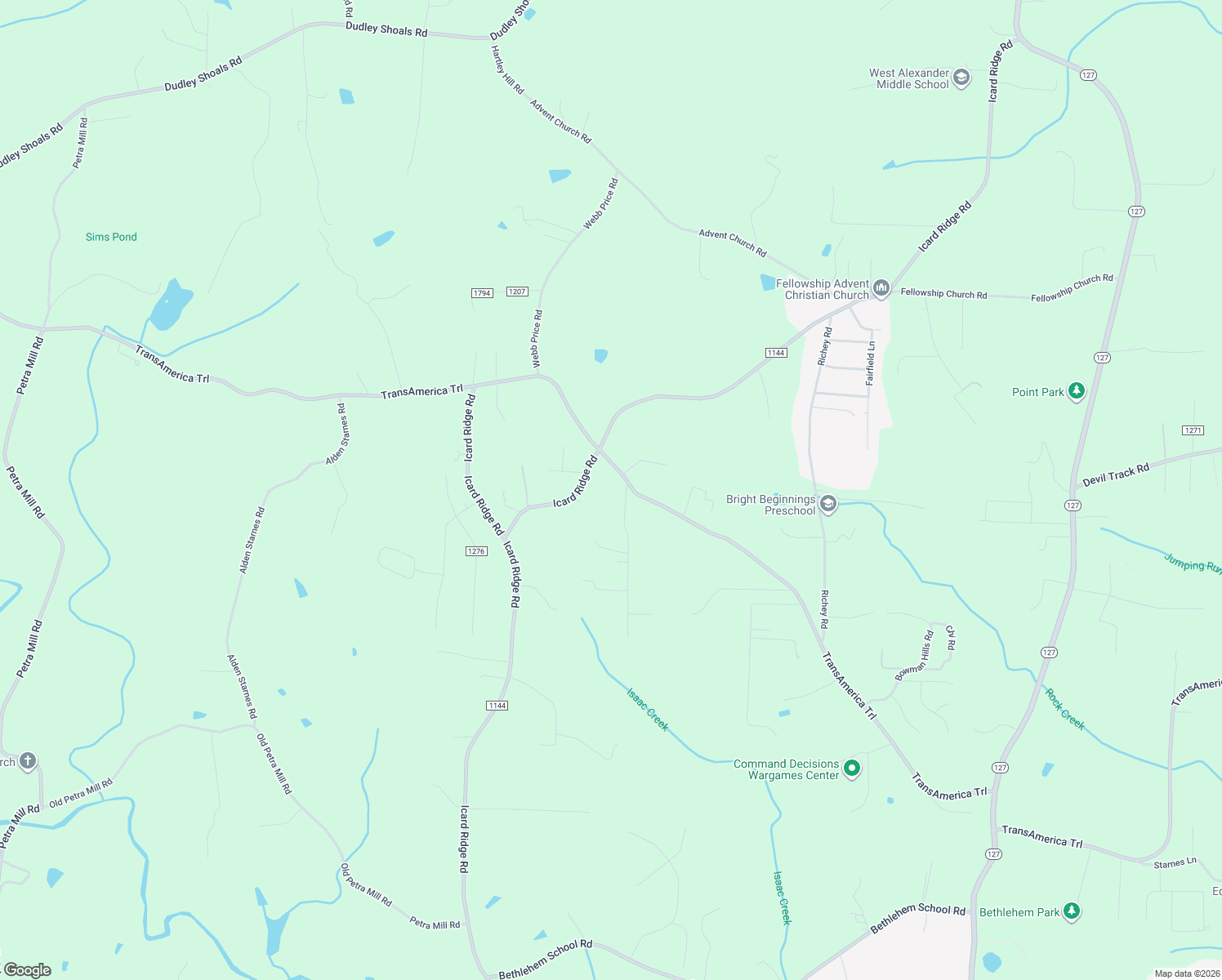 map of restaurants, bars, coffee shops, grocery stores, and more near 20 Old Schoolhouse Road in Township of Taylorsville