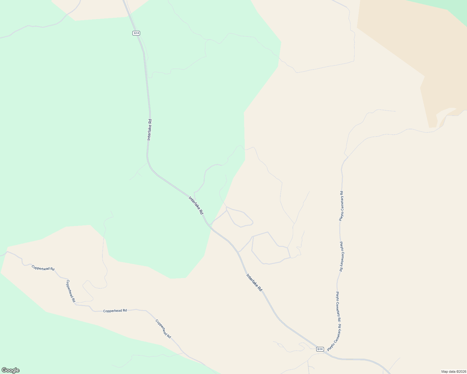 map of restaurants, bars, coffee shops, grocery stores, and more near 73941 Interlake Road in Bradley