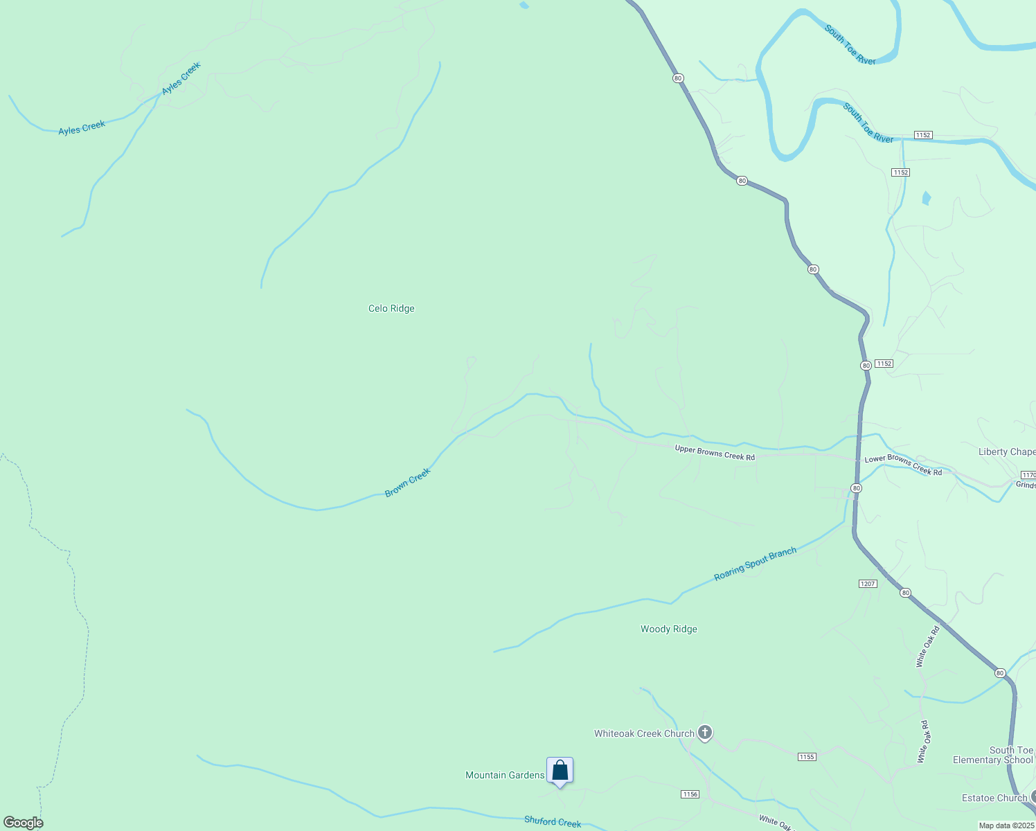 map of restaurants, bars, coffee shops, grocery stores, and more near 1238 Upper Browns Creek Road in Burnsville
