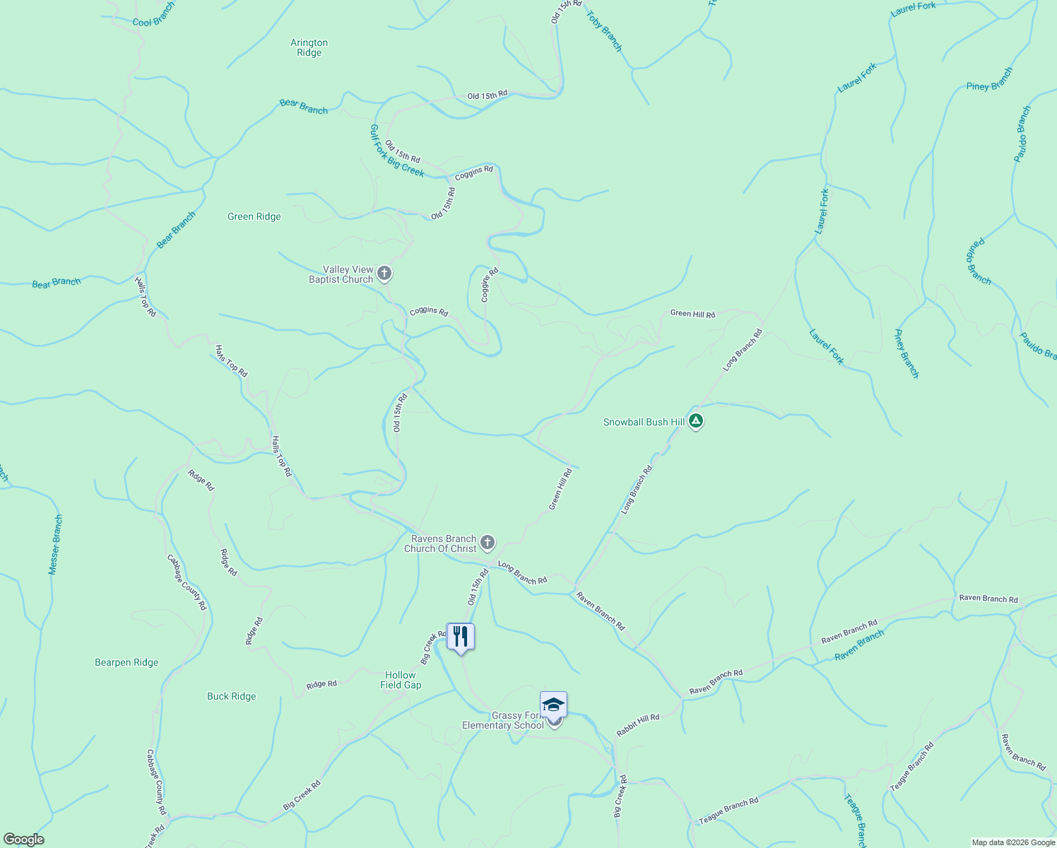 map of restaurants, bars, coffee shops, grocery stores, and more near 2665 Green Hill Road in Del Rio
