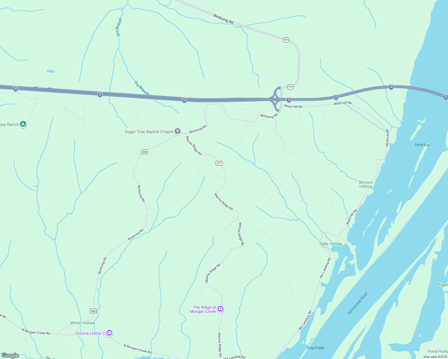 map of restaurants, bars, coffee shops, grocery stores, and more near 588 Marina Ridge Rd in Holladay