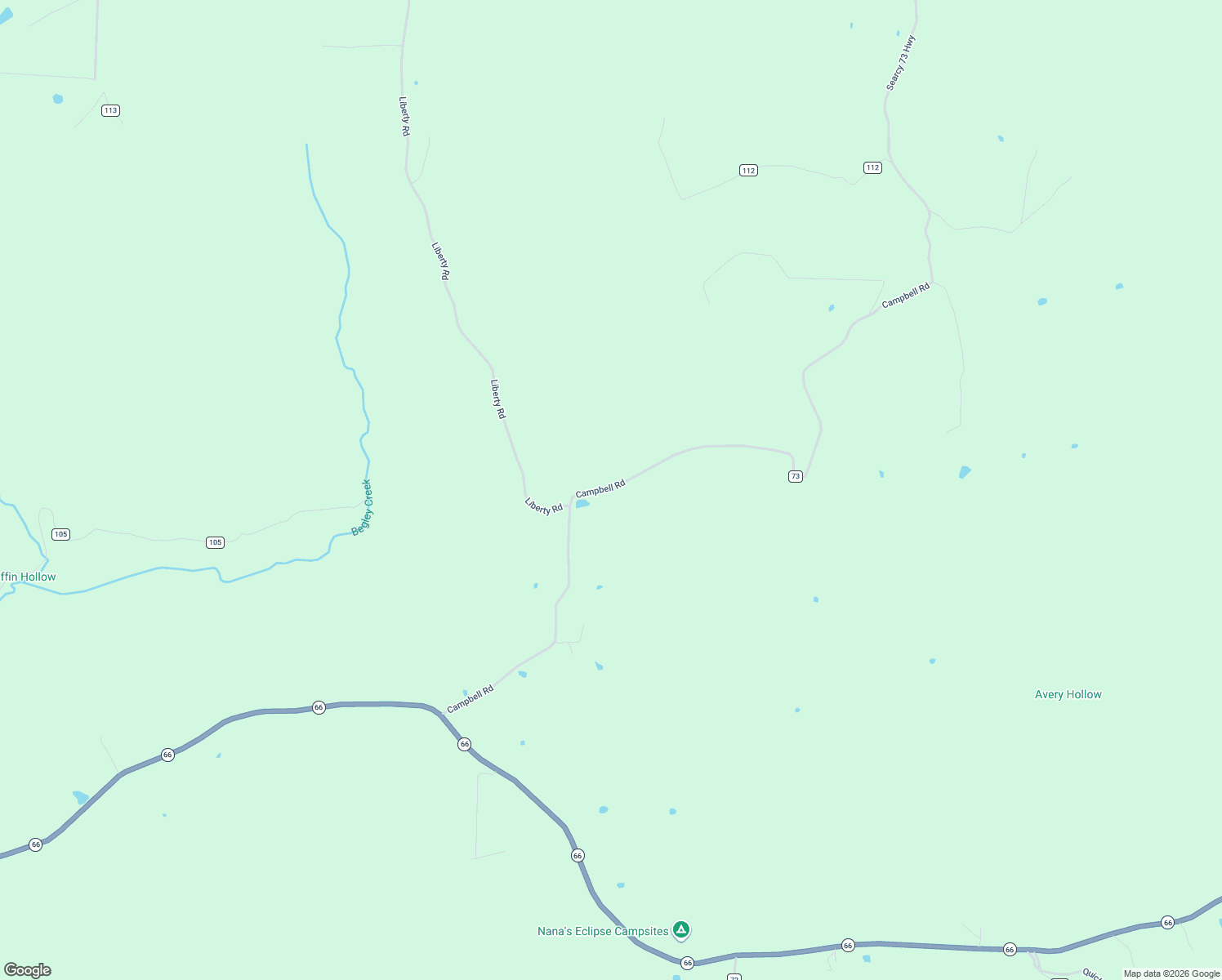map of restaurants, bars, coffee shops, grocery stores, and more near Searcy 73 Highway in Leslie