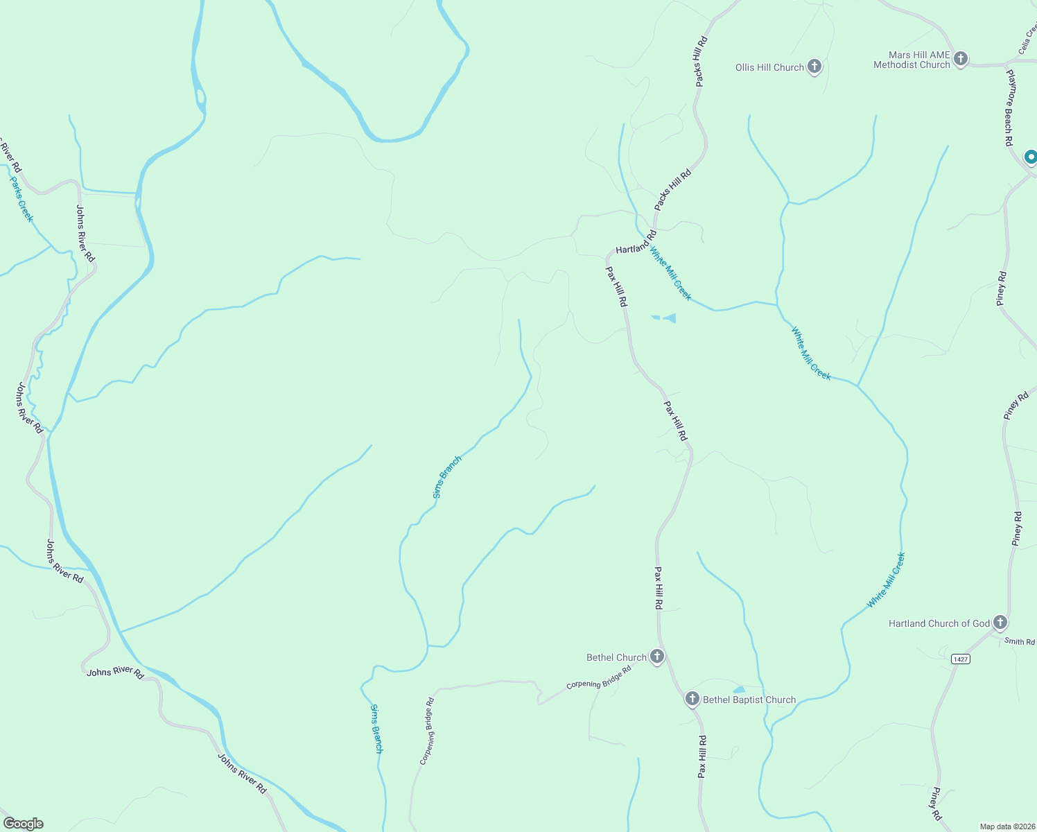 map of restaurants, bars, coffee shops, grocery stores, and more near 1129 Table View Drive in Morganton